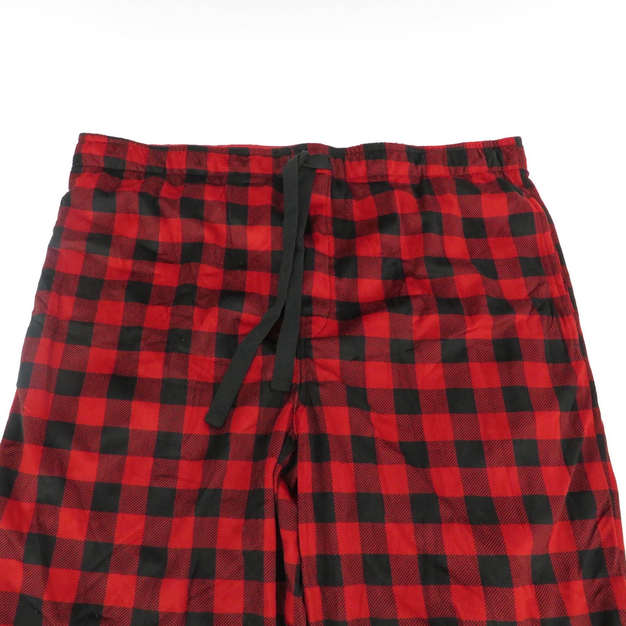 Other Members Mark XXL Red Black Plaid Pajama Pants Drawstring Wa Size US 41 - 3 Thumbnail