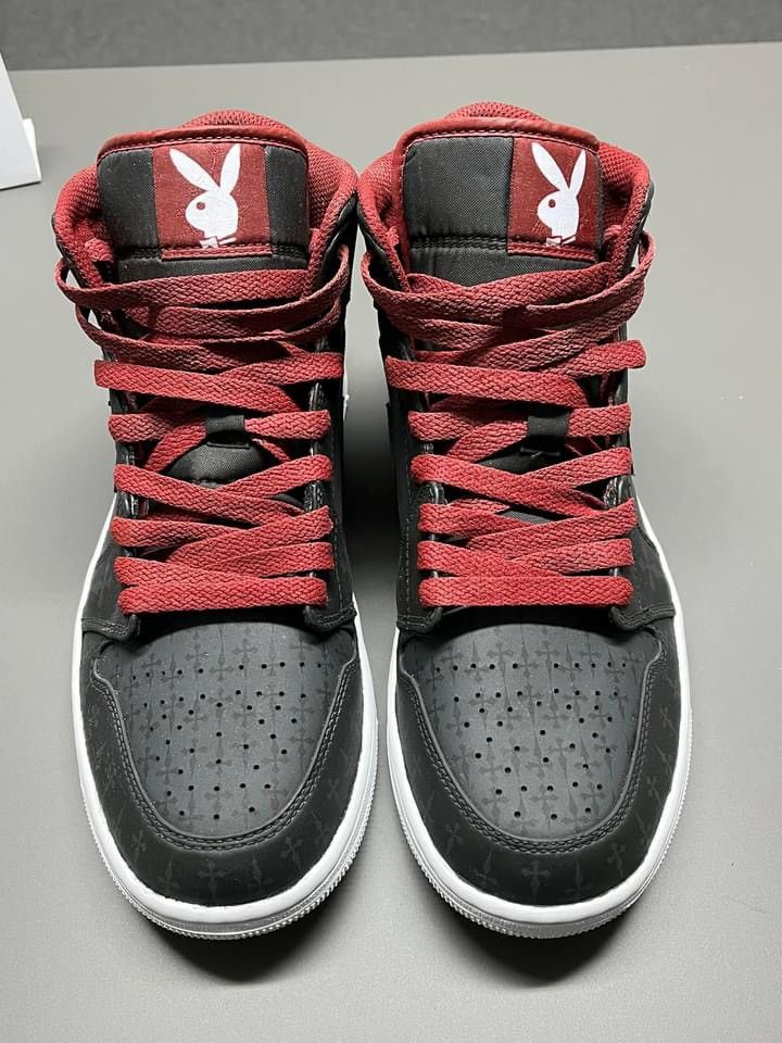 Nike Jordan 1 mid "playboi carti" CUSTOM Size US 9.5 / EU 42-43 - 5 Thumbnail