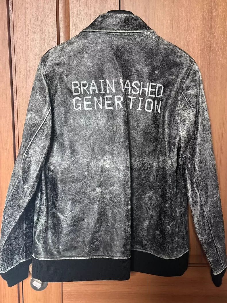 Undercover undercover 17 aw crack leather jacket 2502-Nextarrow Size US L / EU 52-54 / 3 - 2 Thumbnail