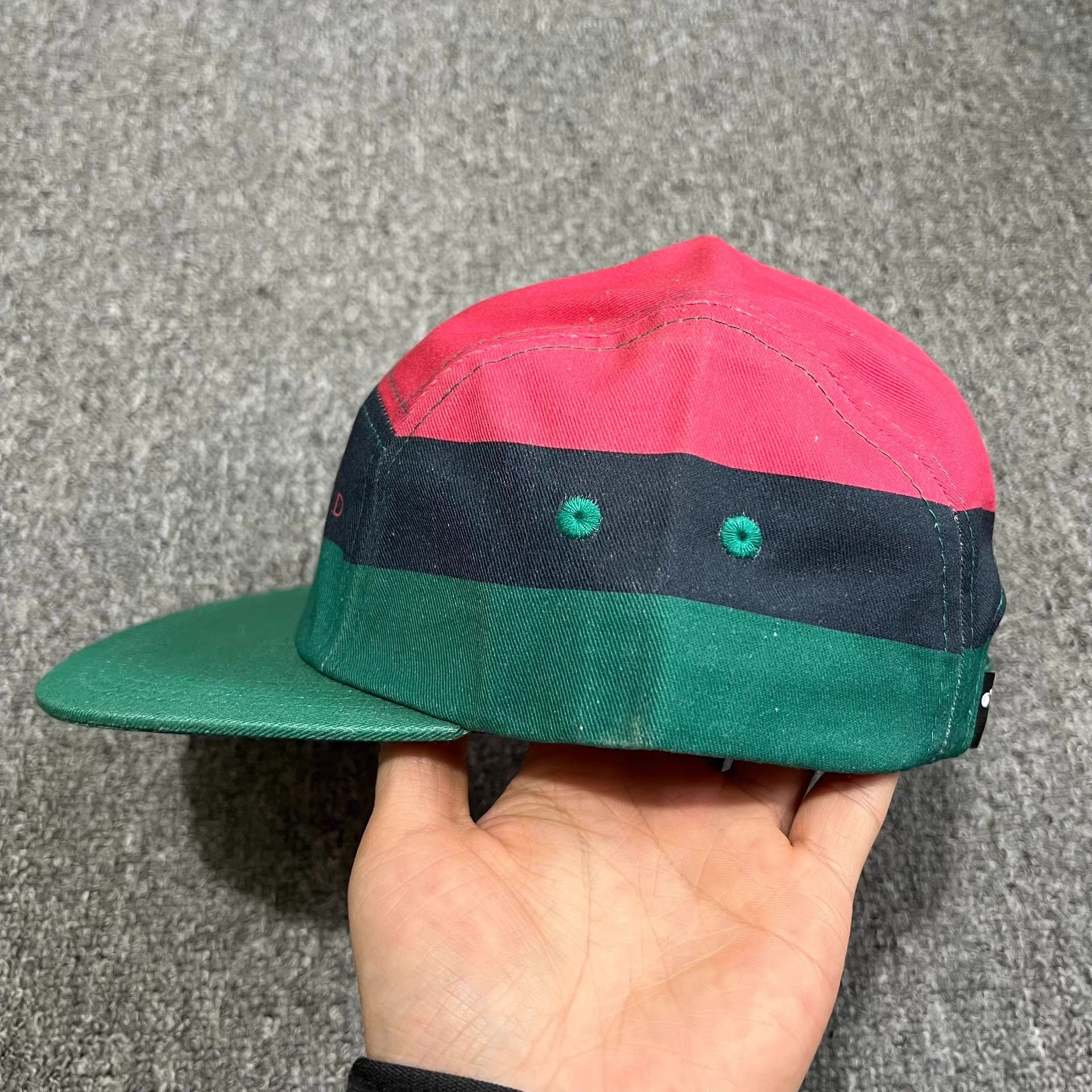 The Hundreds The Hundreds Bomb Vintage 5-Panel Baseball Visor Q7 Size ONE SIZE - 7 Thumbnail