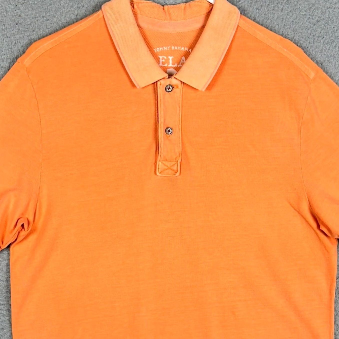 Tommy Bahama Tommy Bahama Relax Polo Shirt Mens Medium Orange Island Modern Fit Casual Polo Shirt Size US M / EU 48-50 / 2 - 2 Thumbnail