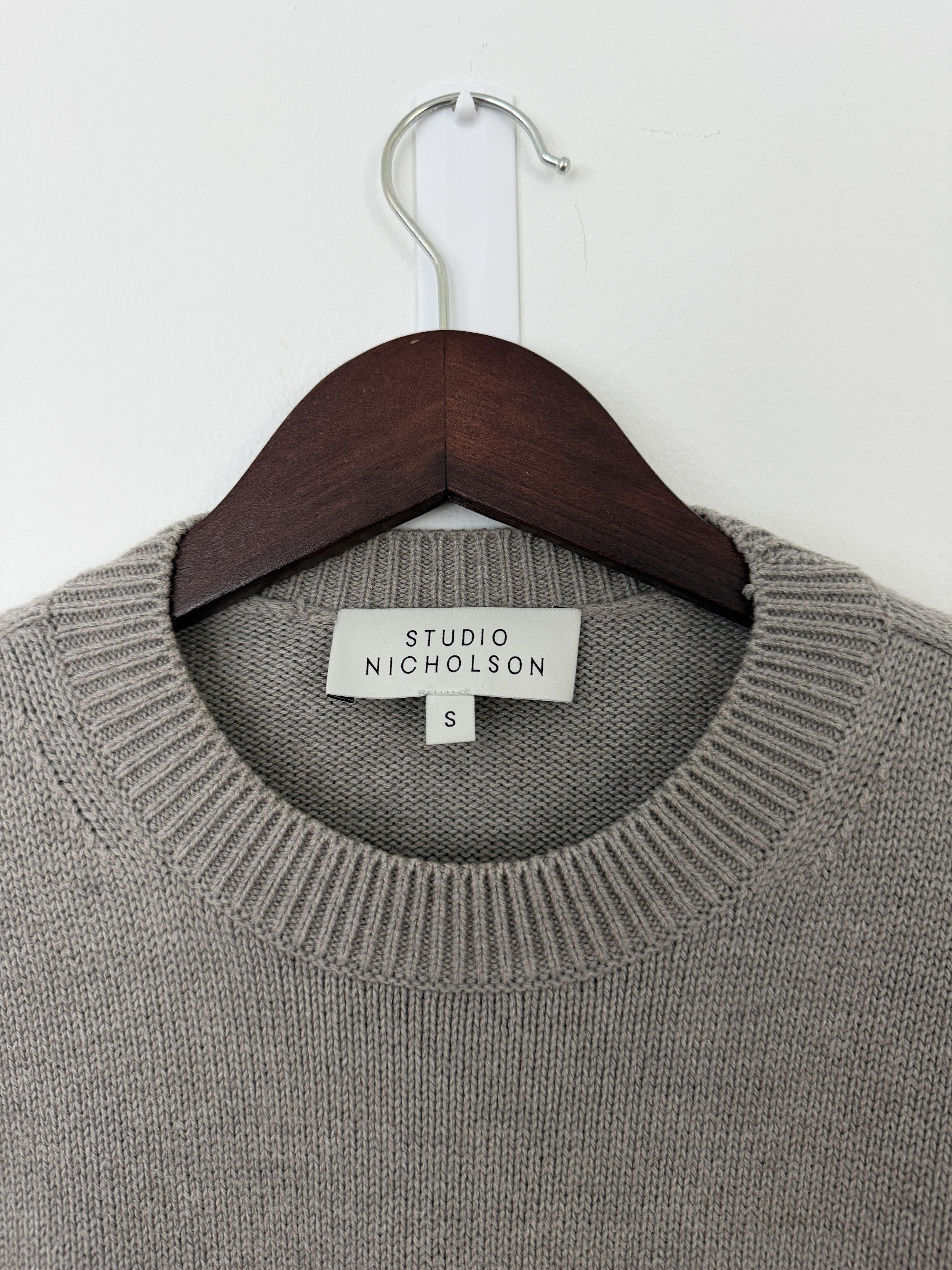 Knit Raglan Sweater (Merino Wool Blend) in Beige, Men's — image 2 of 6