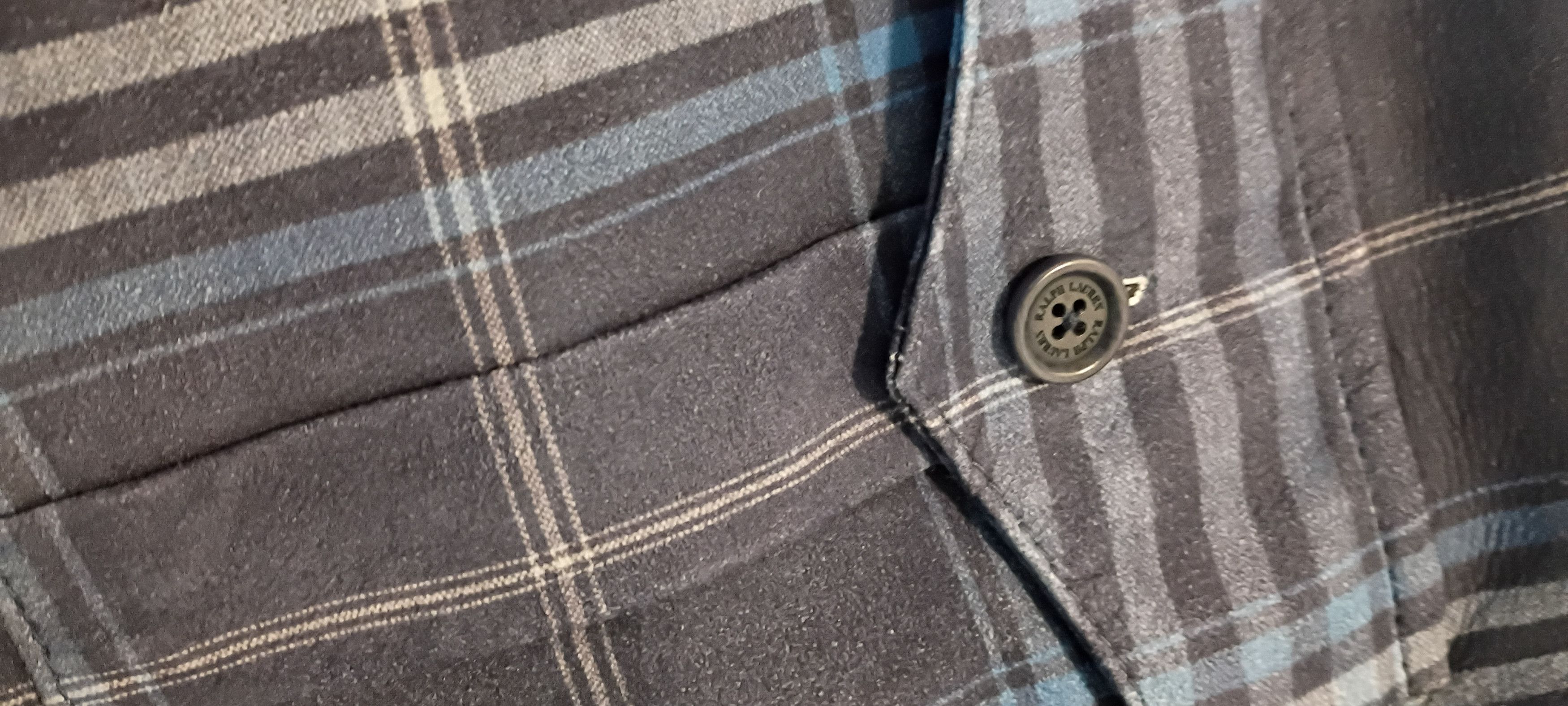 Ralph Lauren Purple Label Ralph Lauren Purple Label "Barron" Plaid Suede Overshirt Size US L / EU 52-54 / 3 - 12 Thumbnail