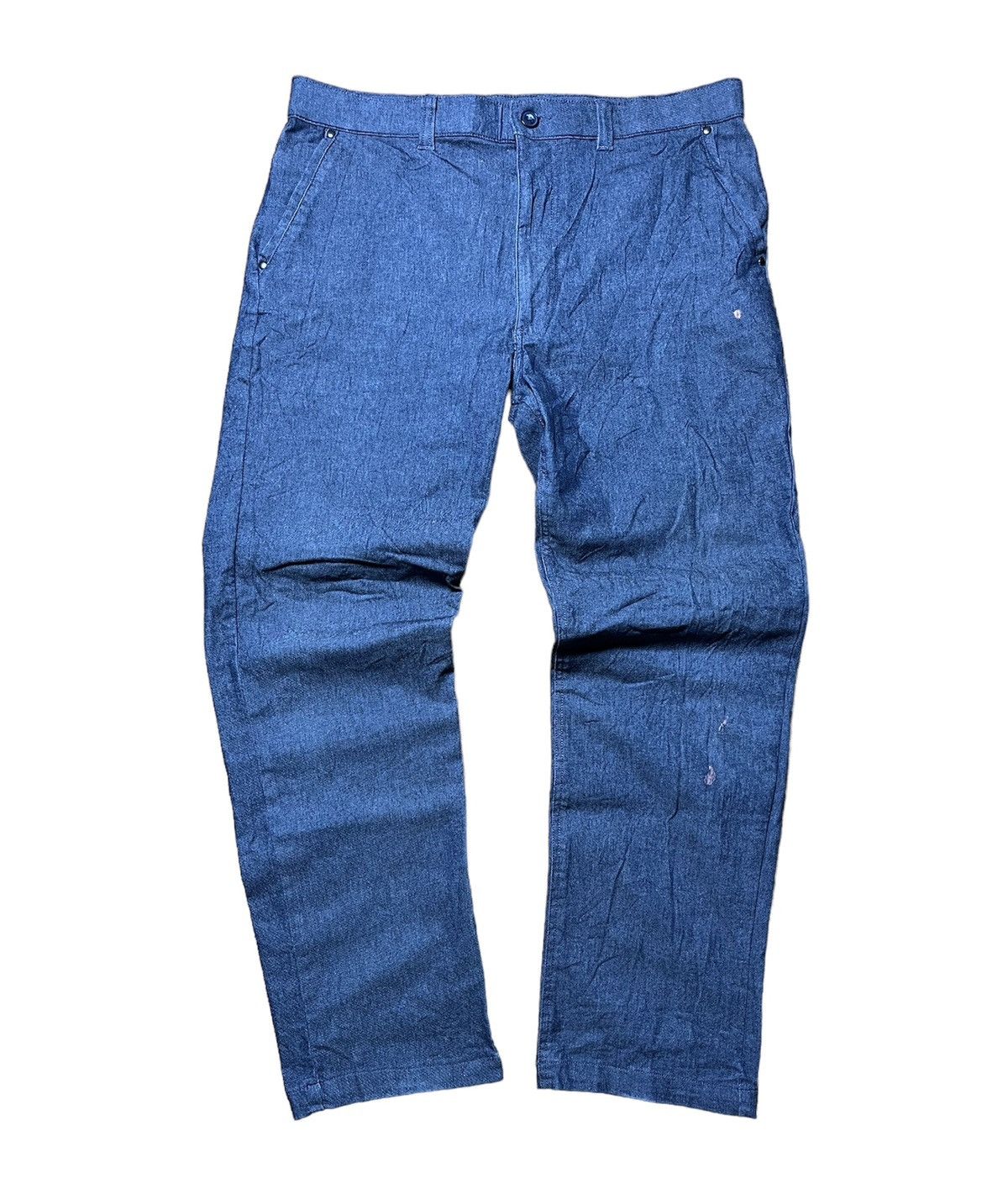 Comme Le Vent Homme Denim Strech Straight Cut Pants