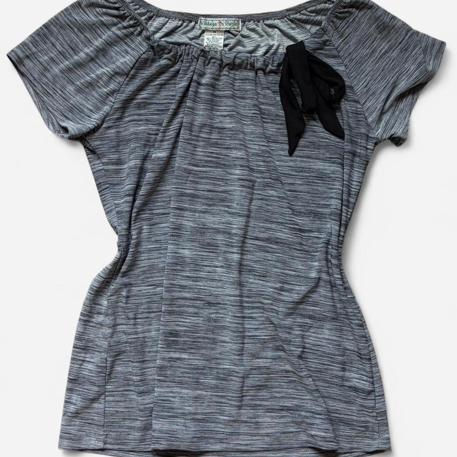 Vintage Vintage suzie grey off the shoulder top Size M / US 6-8 / IT 42-44 - 1 Thumbnail