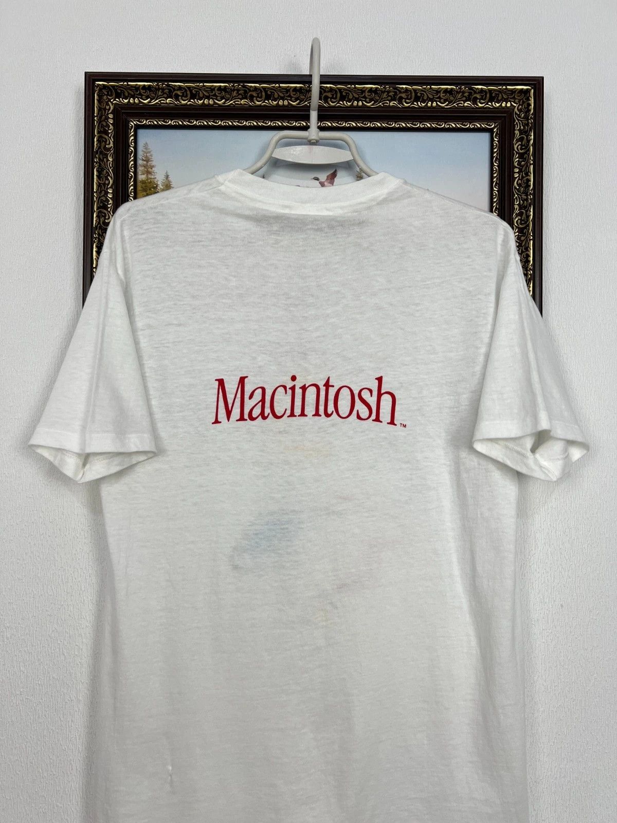 Vintage Vintage 90's Apple Macintosh Computer Tech Promo Shirt Tee Size US L / EU 52-54 / 3 - 7 Thumbnail