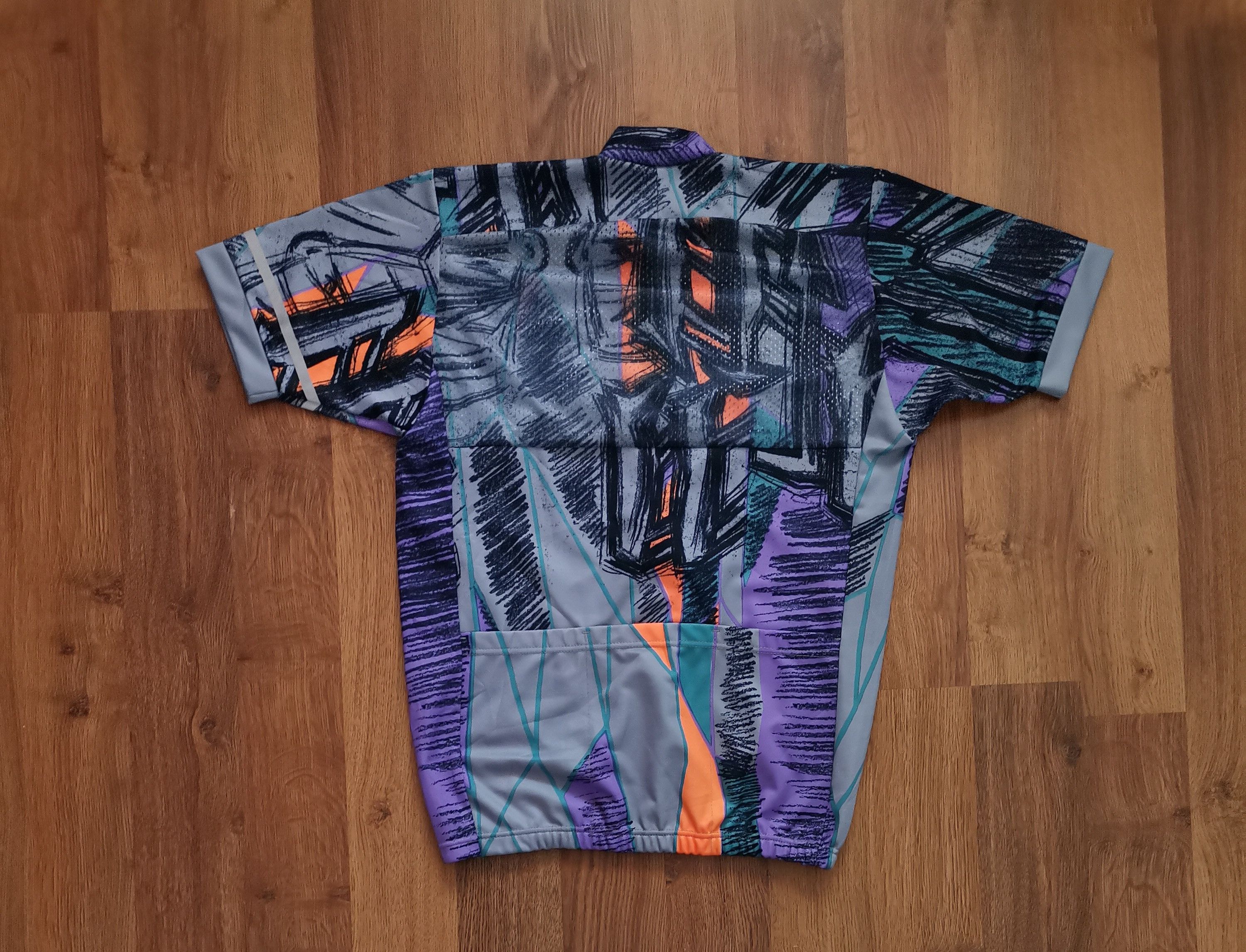Vintage Vintage Aesse Abstract Cycling Jersey Size US M / EU 48-50 / 2 - 4 Thumbnail