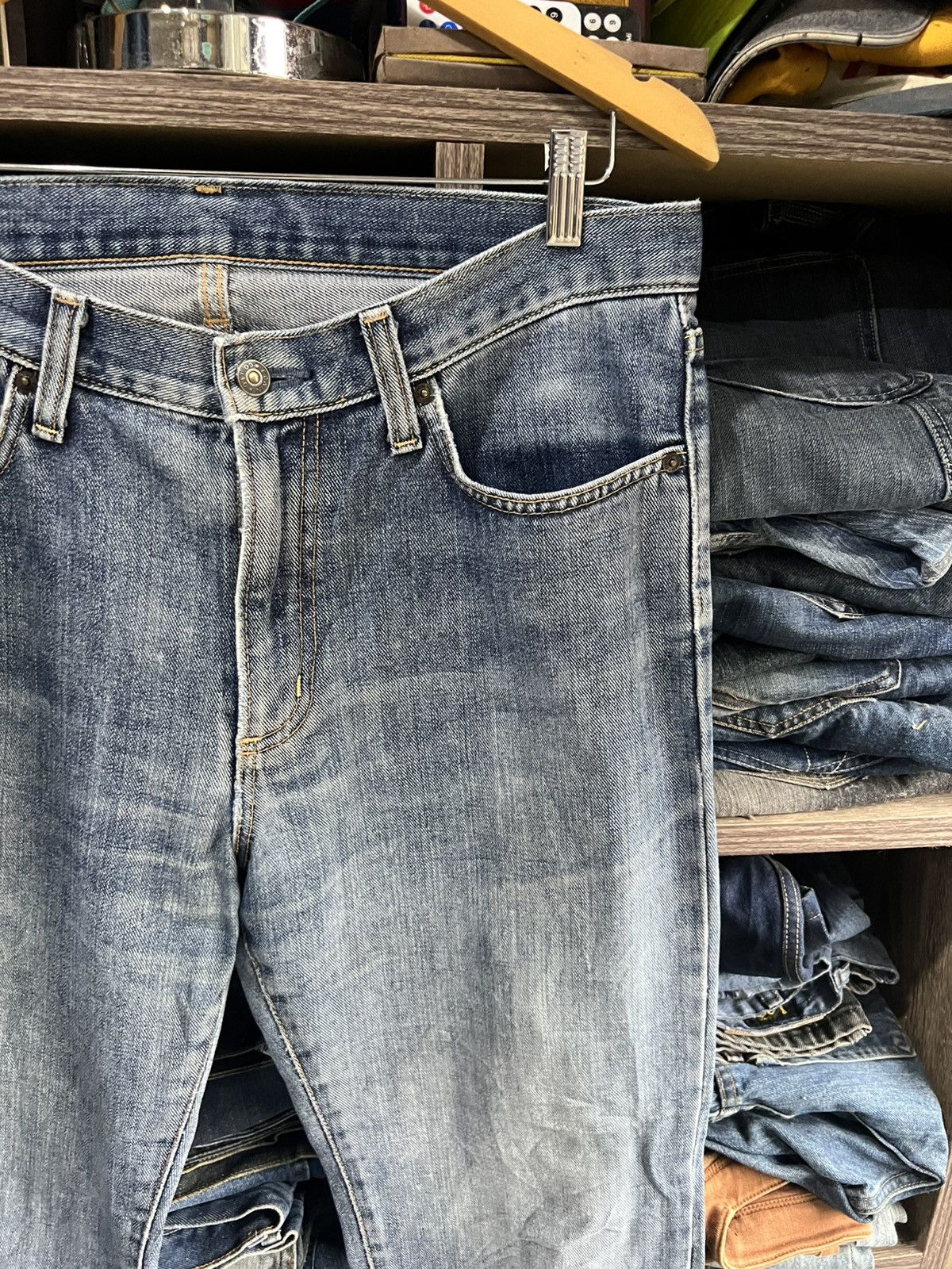Edwin 🔥Vintage Edwin 407 Distressed Denim Size US 34 / EU 50 - 8 Thumbnail