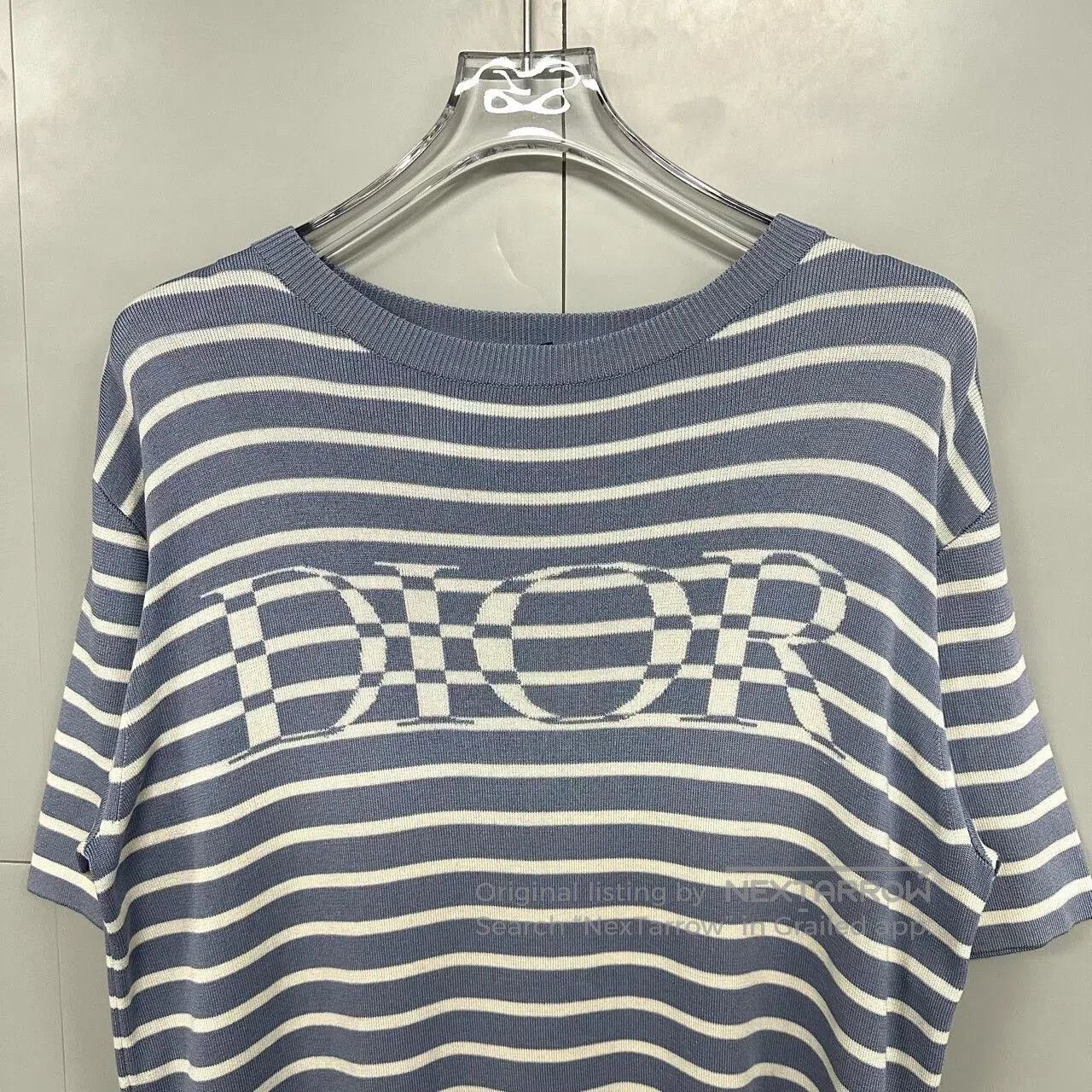 Dior Dior Striped Logo Short Sleeve Top. Size S / US 4 / IT 40 - 2 Thumbnail
