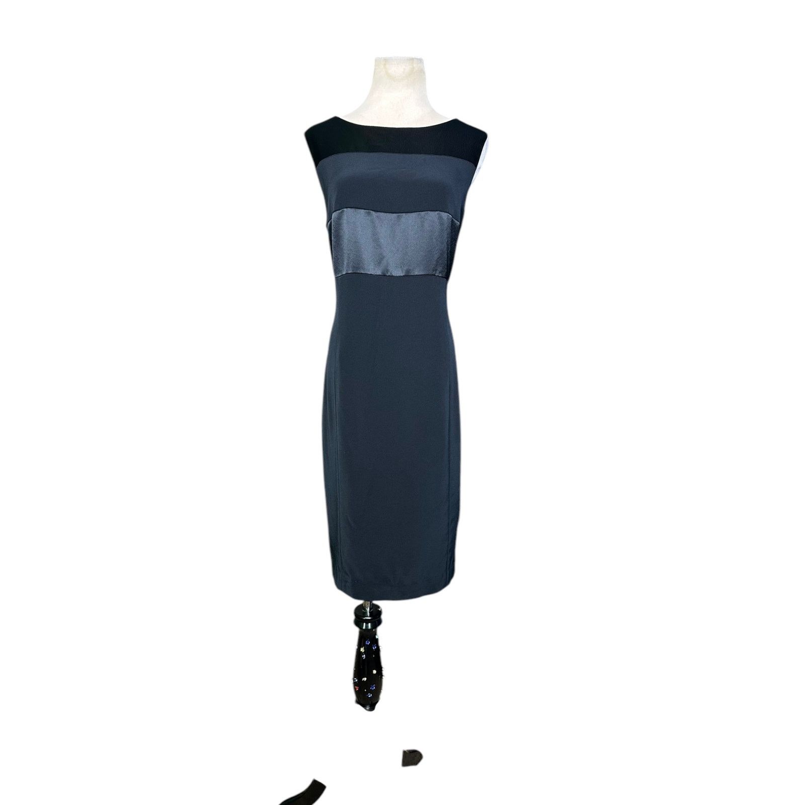 Jones New York JONES NEW YORK black sheath cocktail dress size 10 Size L / US 10 / IT 46 - 12 Thumbnail