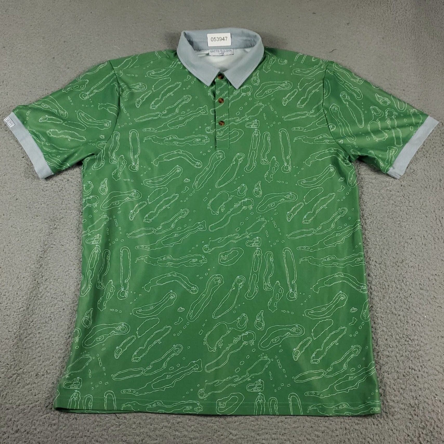 Vintage Smith & Quinn Polo Shirt Mens Large Green Golf Course Performance Short Sleeve Size US L / EU 52-54 / 3 - 2 Thumbnail
