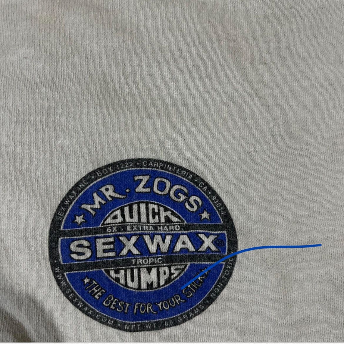 Vintage Mr.Zogs sex wax White t-Shirt Size US L / EU 52-54 / 3 - 1 Thumbnail