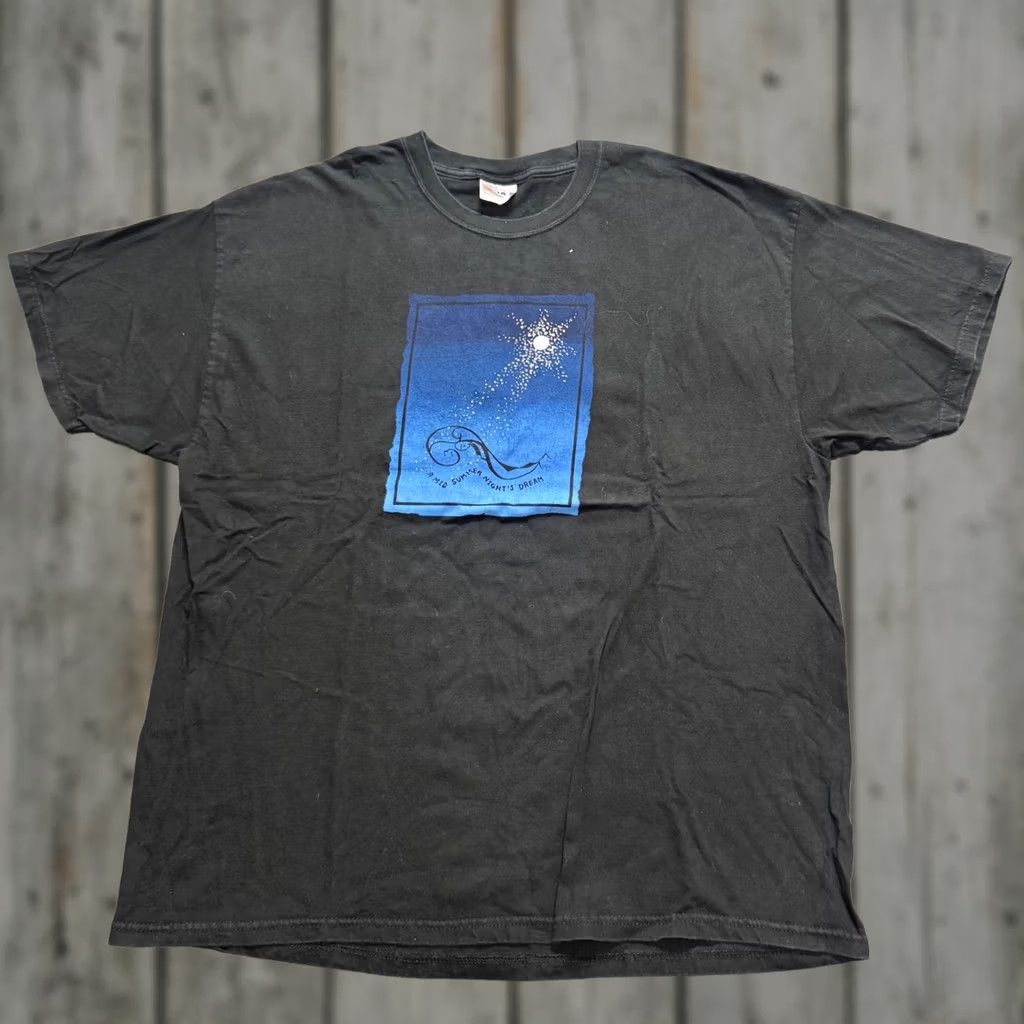 Hanes VINTAGE A MidSummers Night T-Shirt Hanes Black 2XLT Men Big & Tall Shakespeare Book Mens Shirt 2XL Size US XXL / EU 58 / 5 - 1 Thumbnail