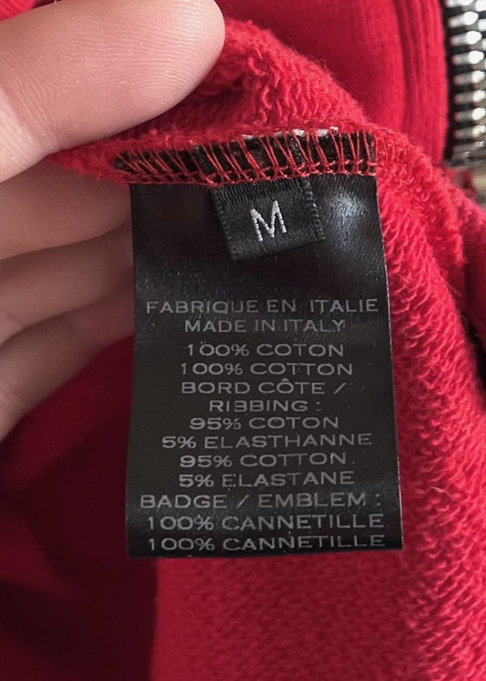 Balmain Balmain Red Sleeveless Zipped-up Embroidered Hoodie Vest Size US M / EU 48-50 / 2 - 6 Thumbnail