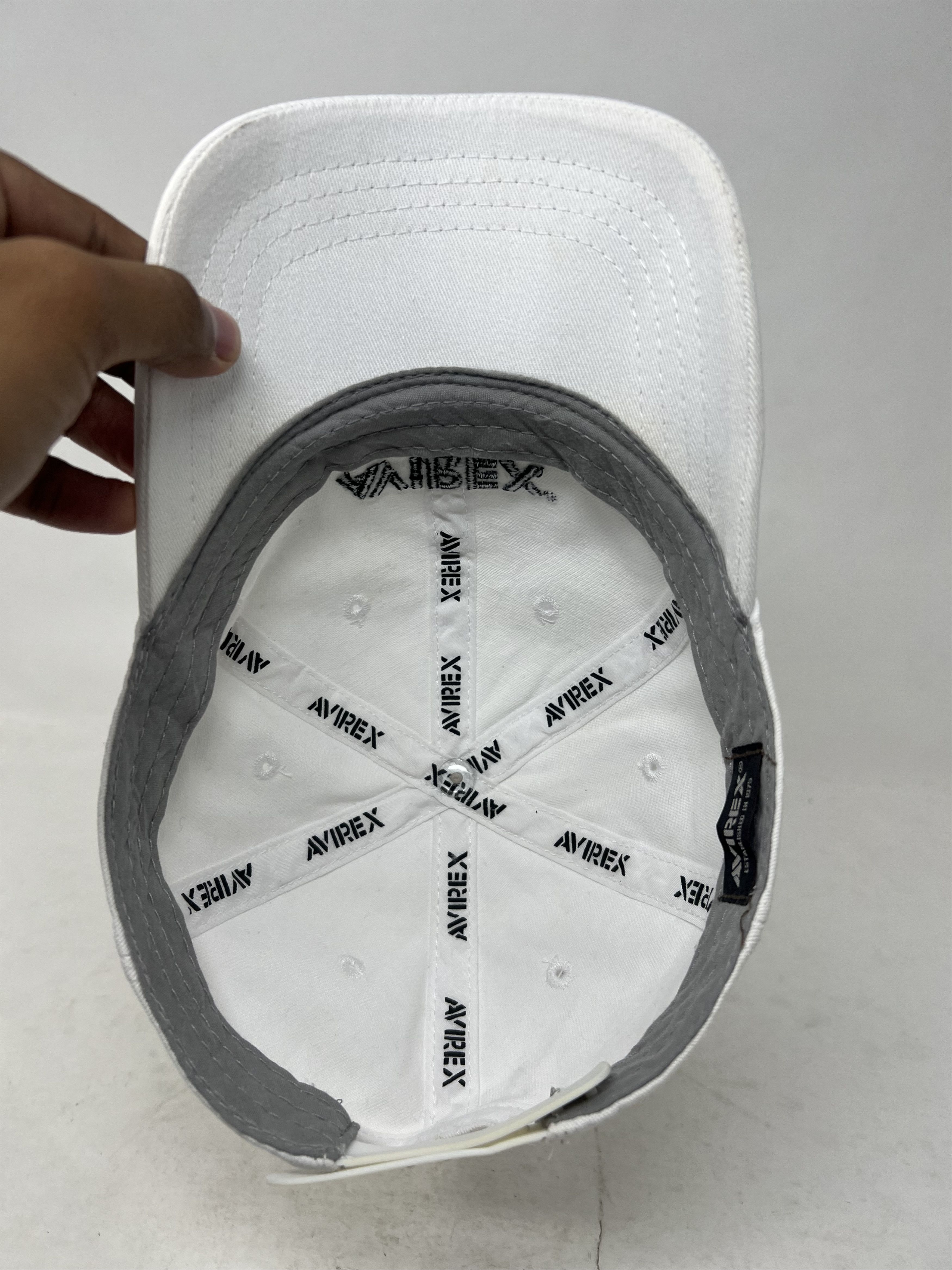 Avirex Avirex White Embroidered Hat Size ONE SIZE - 7 Thumbnail
