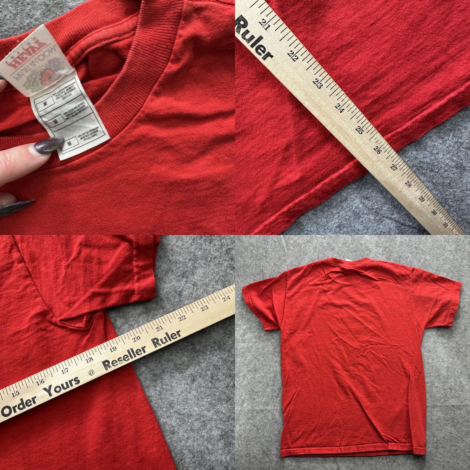 Fruit Of The Loom VINTAGE Simpsons Deck The Homer Shirt Mens Medium Red Christmas Cartoon 90s Size US M / EU 48-50 / 2 - 8 Thumbnail