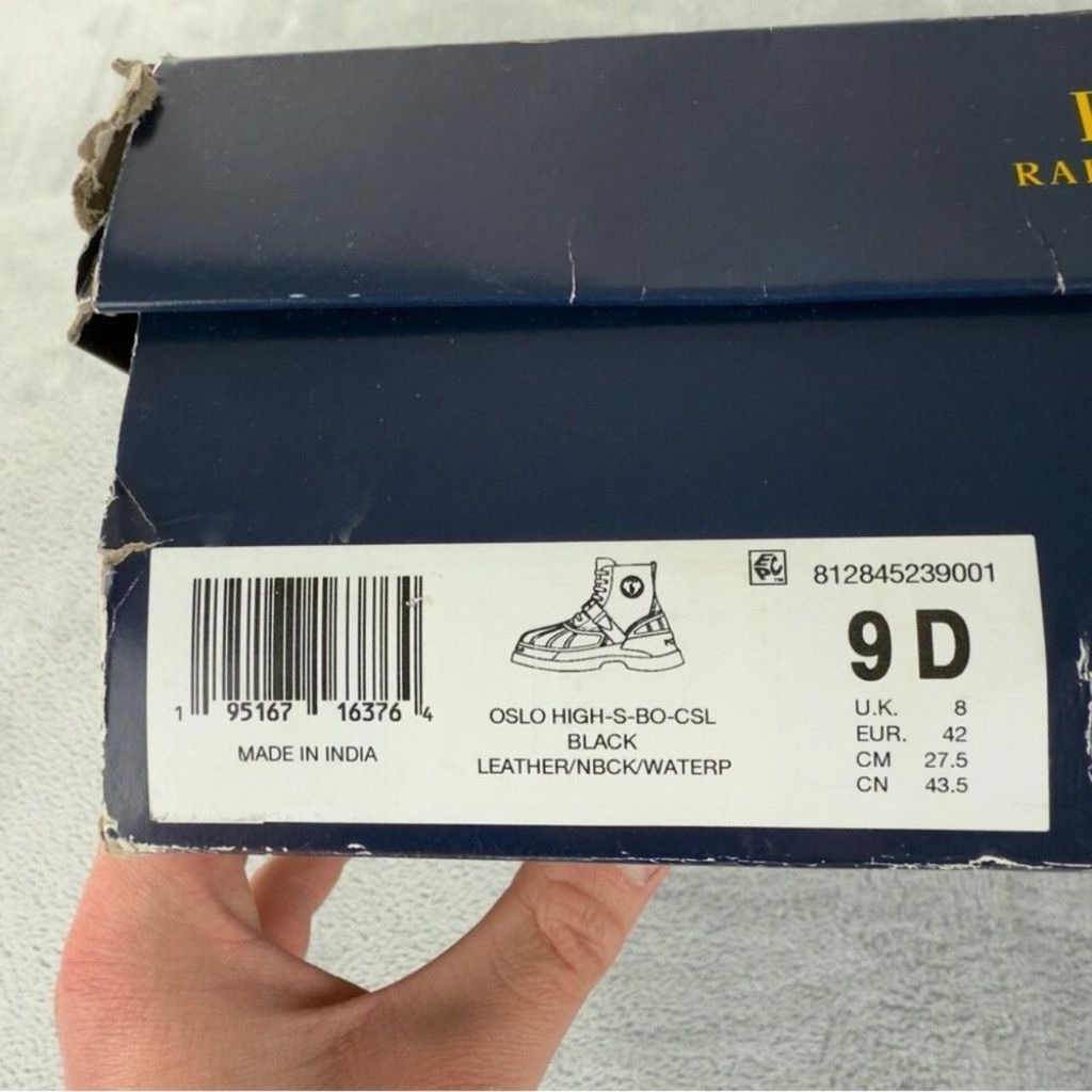 Polo Ralph Lauren Polo Ralph Lauren NWT Oslo High Waterproof Black Boots 9D US Size US 9 / EU 42 - 3 Thumbnail