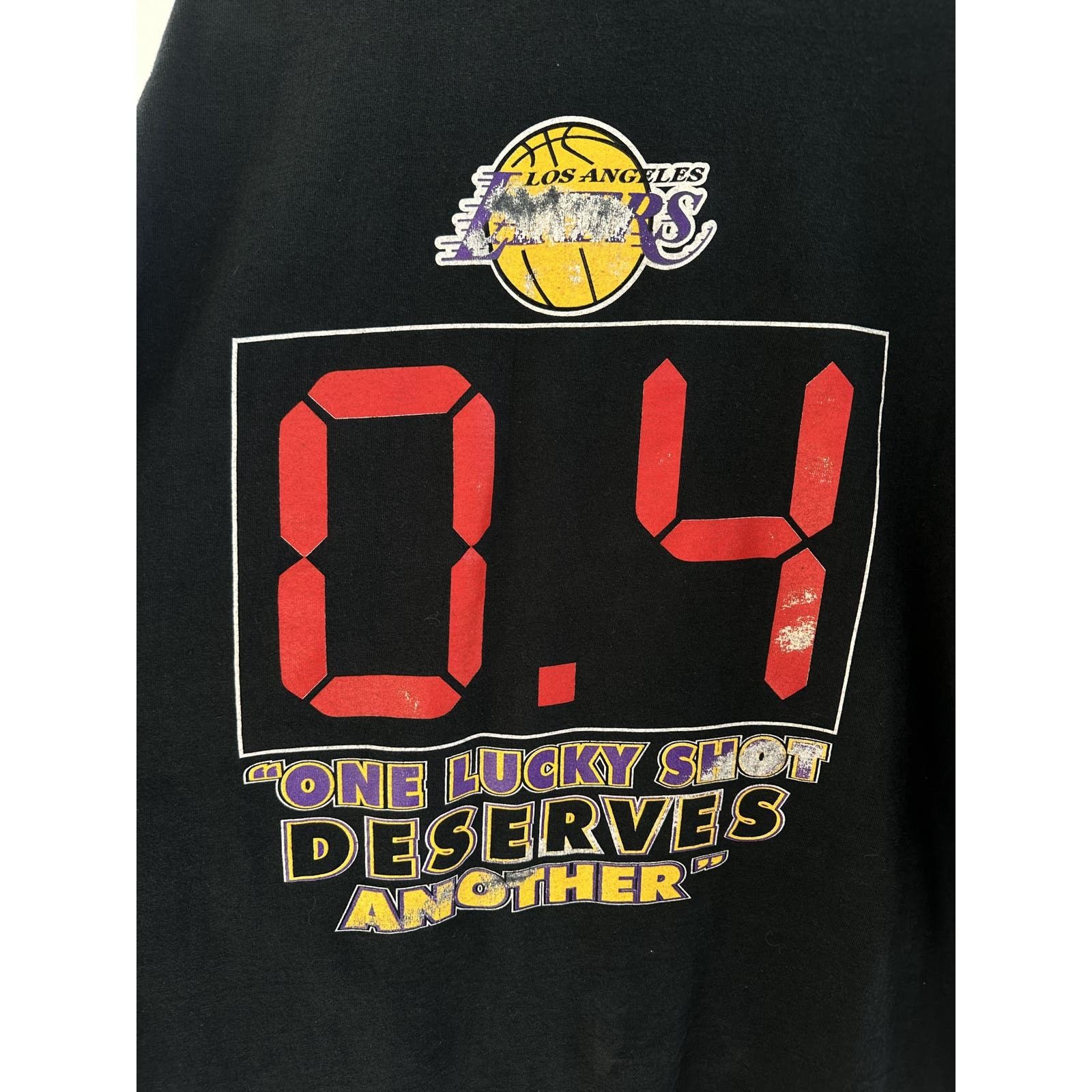 Vintage Vintage Lakers .4 Shirt 2004 Playoffs Shirt Shaq Kobe Ring Size US XL / EU 56 / 4 - 4 Thumbnail