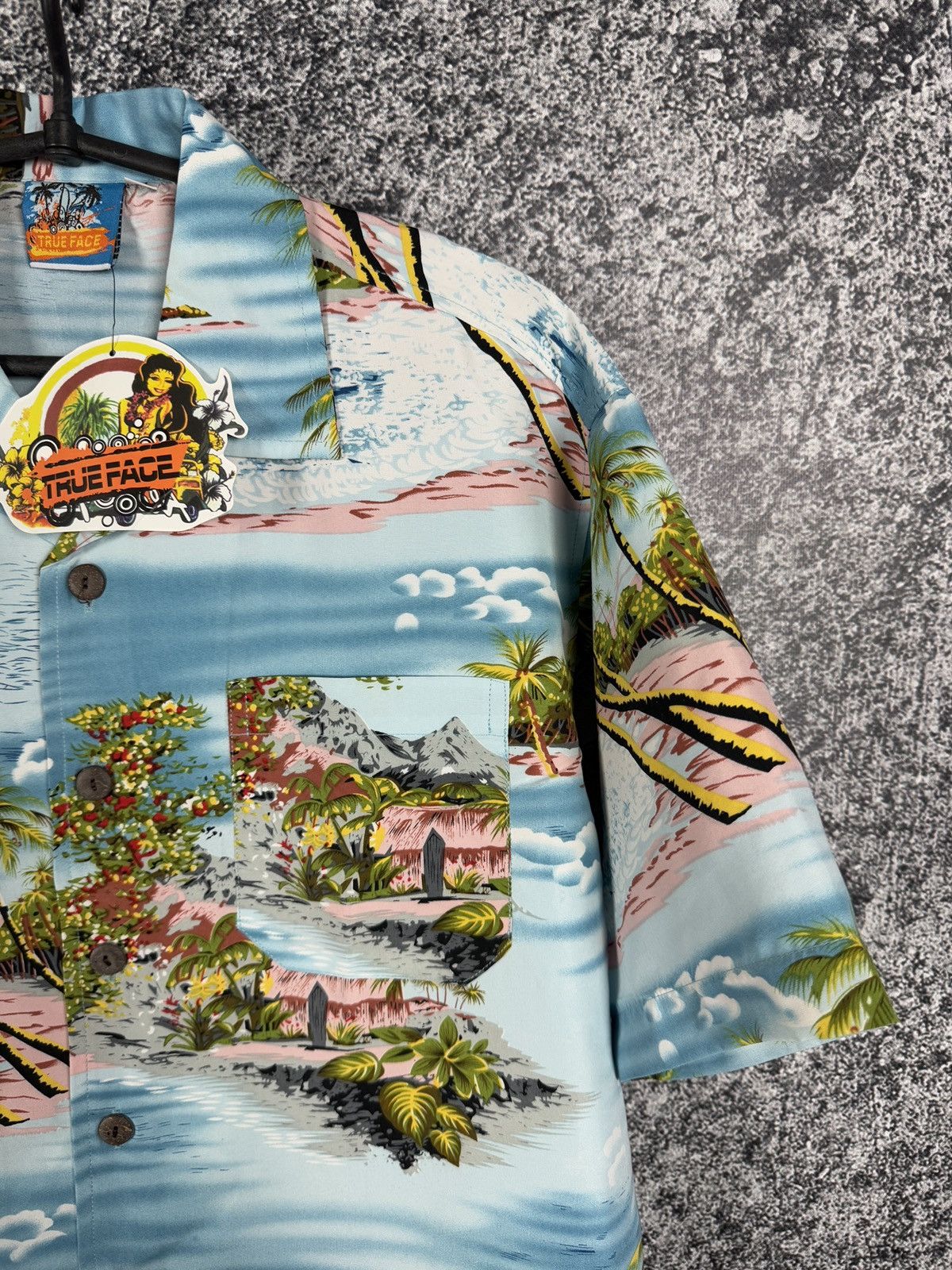 Other Men’s True Face Hawaiian Shirt Button Up Hawaii Palm Size M Size US M / EU 48-50 / 2 - 2 Thumbnail