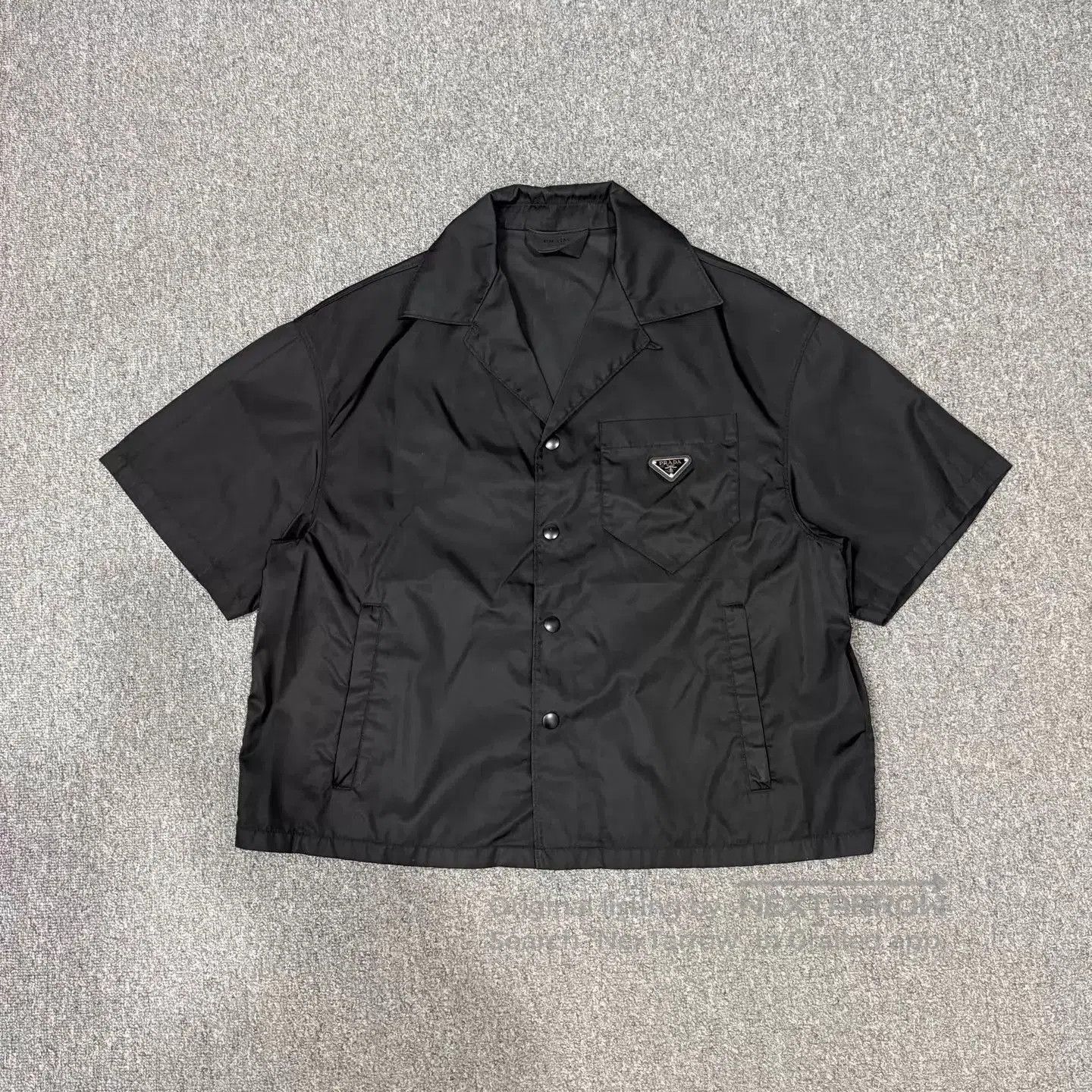 Prada Black Short-Sleeve Button-Up Shirt. Size US M / EU 48-50 / 2 - 1 Thumbnail
