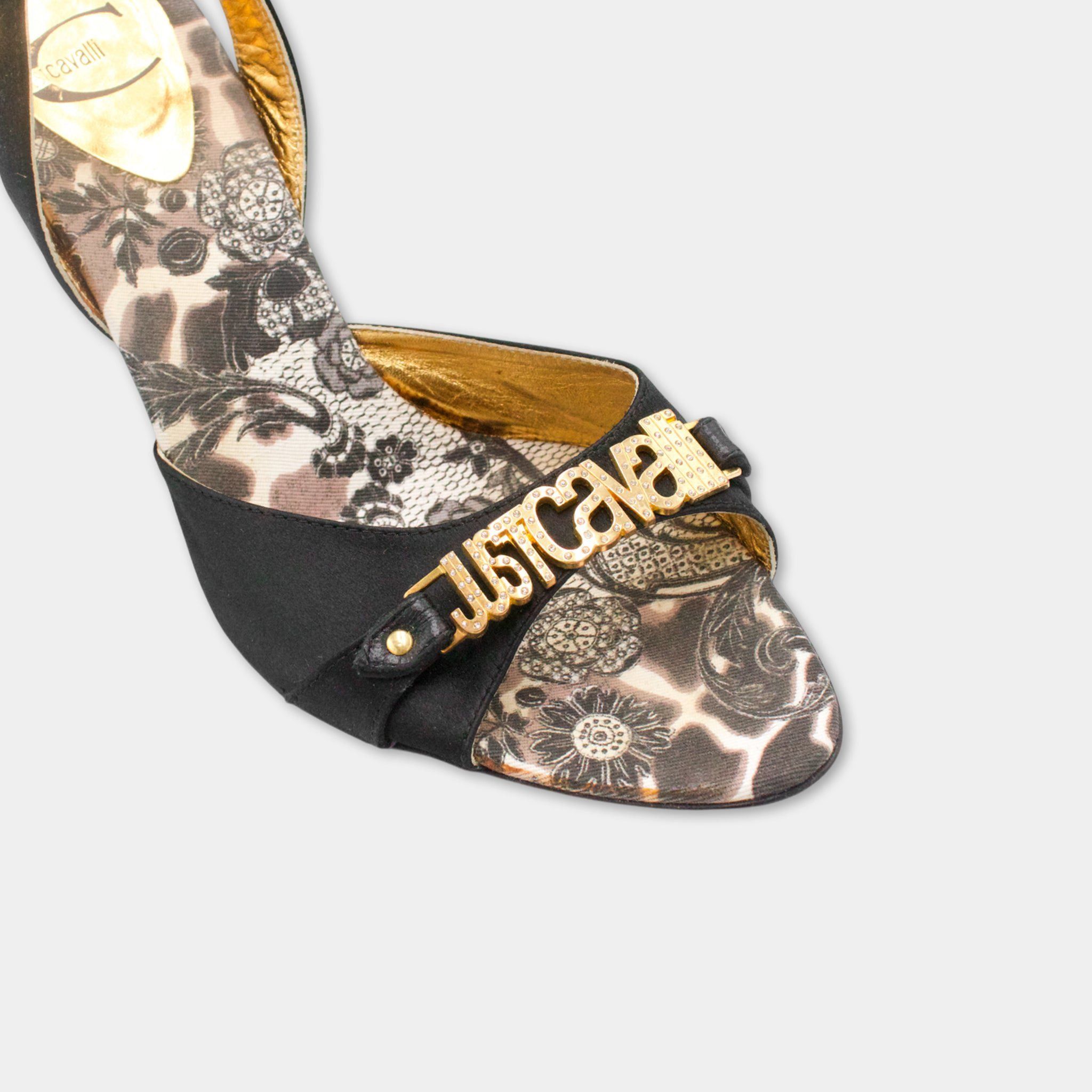 Just Cavalli Just Cavalli Text Heels Size US 9 / IT 39 - 2 Thumbnail
