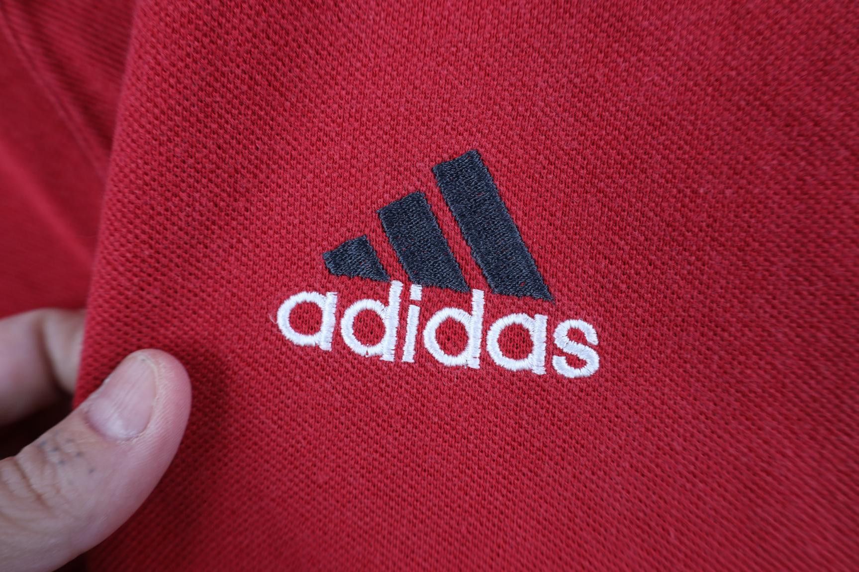 Adidas Vintage 90s Adidas Baggy Fit Collared Golf Polo Shirt Red Size US XL / EU 56 / 4 - 4 Thumbnail