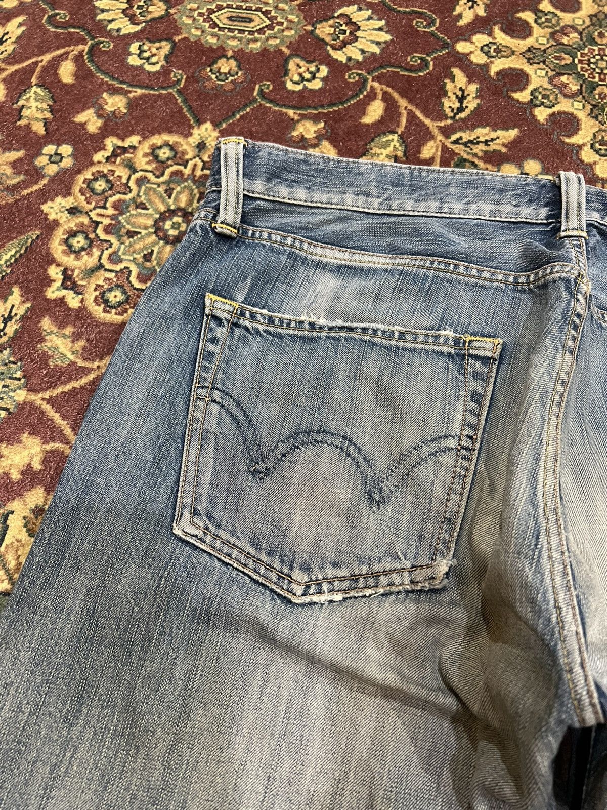 Edwin Vintage Edwin 503 Mud Wash Distress Jean Size US 37 - 8 Thumbnail