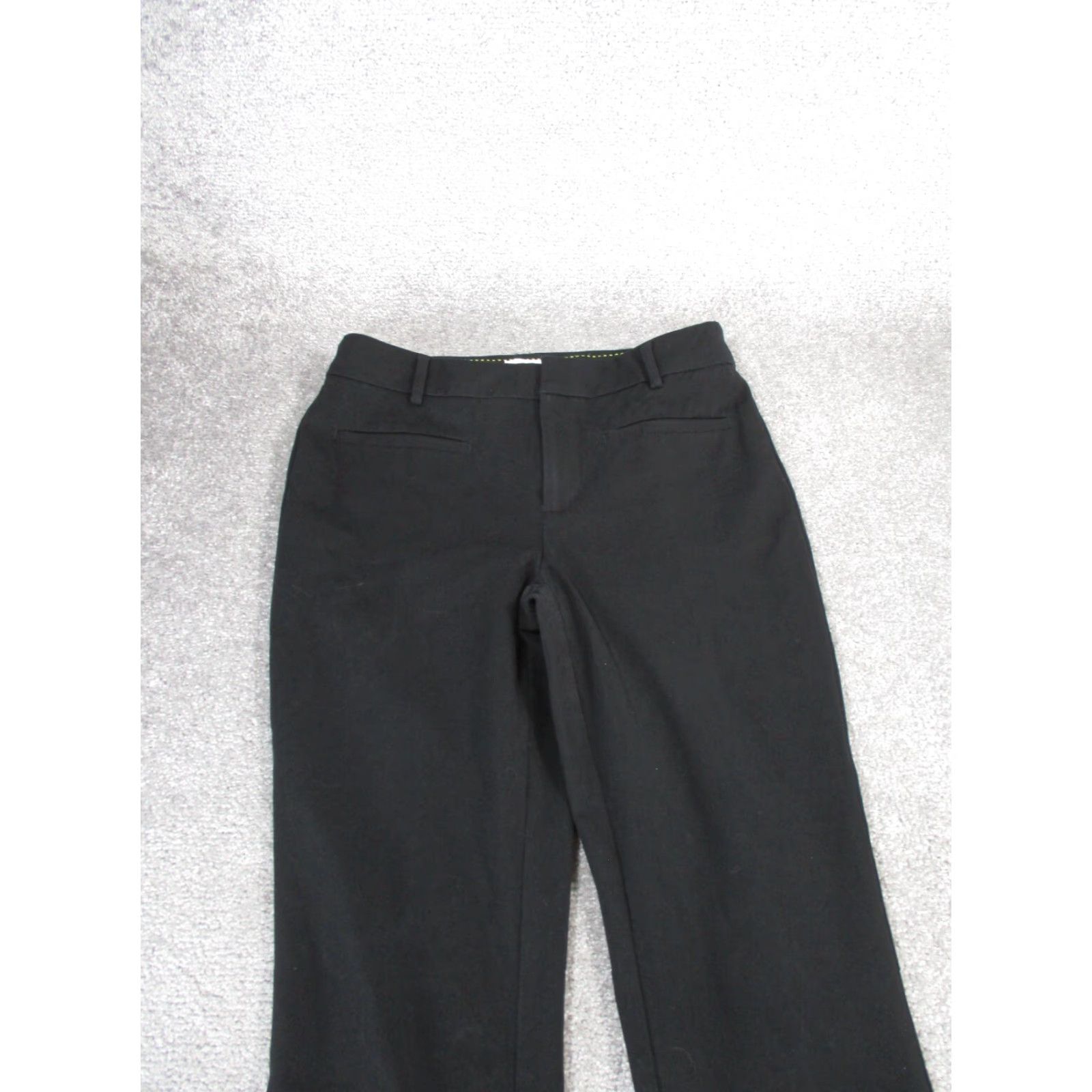Anthropologie VINTAGE Maeve Anthropologie Dress Pants Womens 4 Black Straight Leg Adult Regular Knit Flat Front Solid 90s Mens Womens? Size 27" / US 4 / IT 40 - 2 Thumbnail