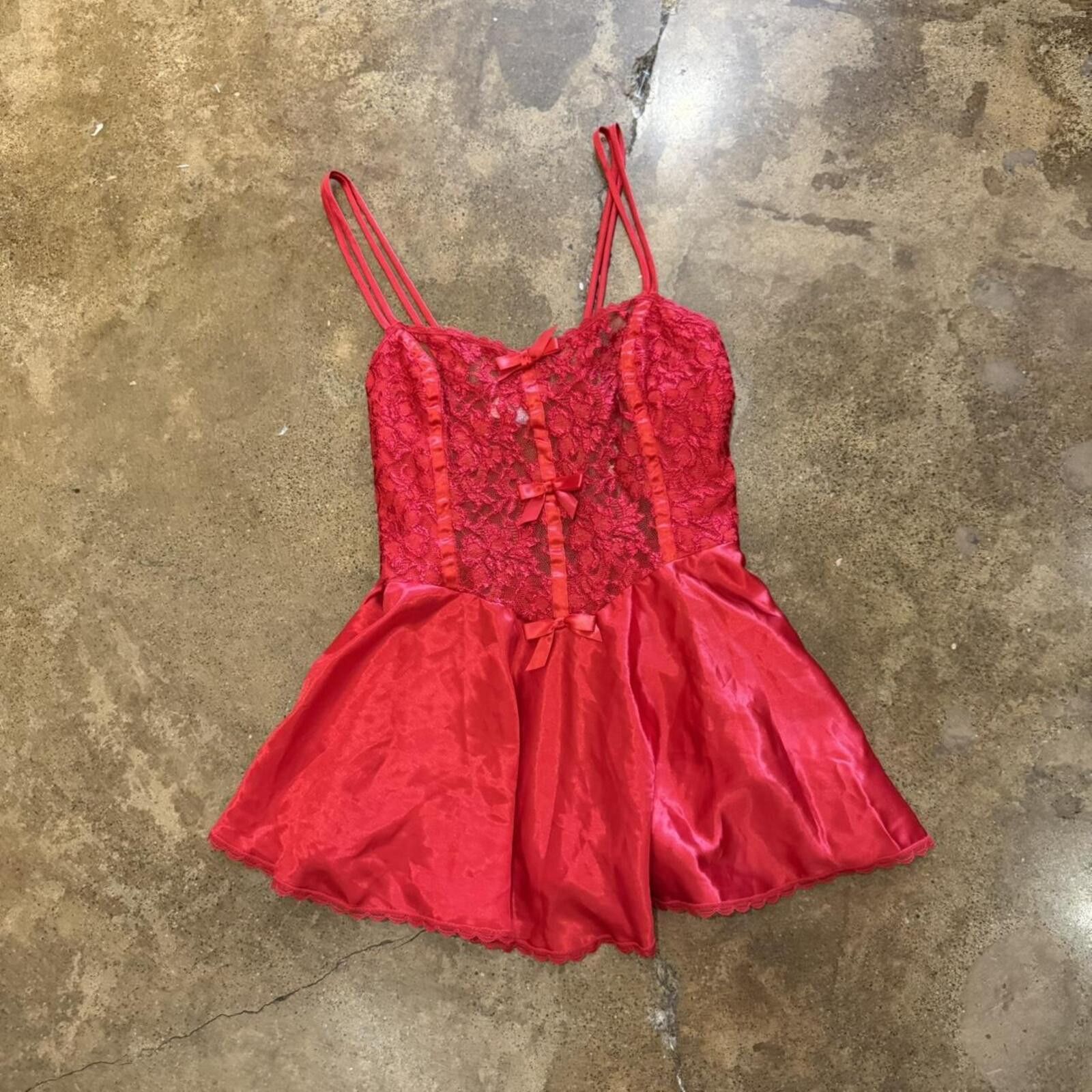 Other Red Lace Nylon & Lace Camisole Tank Size M / US 6-8 / IT 42-44 - 2 Thumbnail