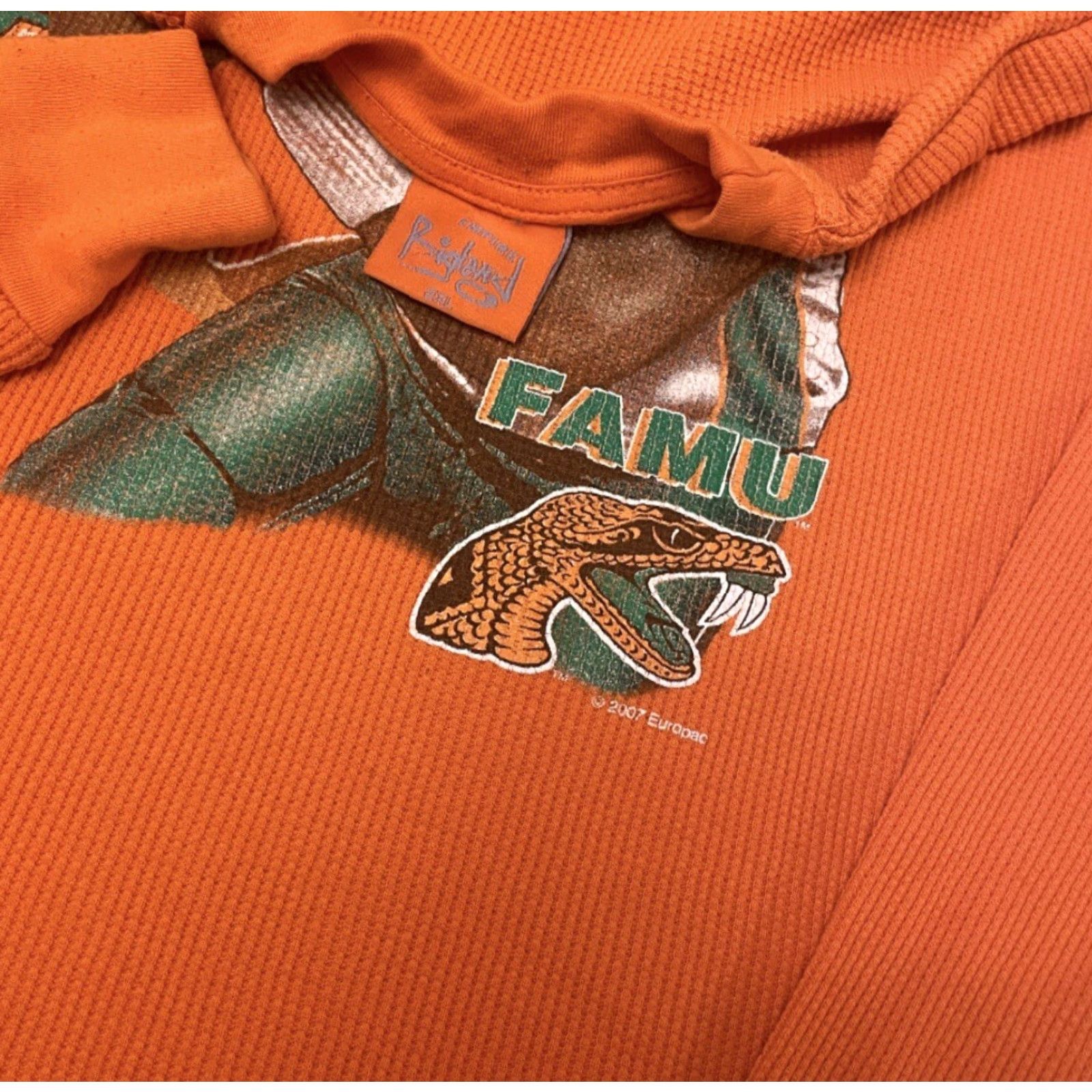 Vintage VINTAGE 90s Y2k FAMU Rattlers Football Florida VTG 2007 Long sleeve Shirt 2XL Orange Mens Shirts 90s College Football Florida Rattlers 2007"} Size US XXL / EU 58 / 5 - 2 Thumbnail