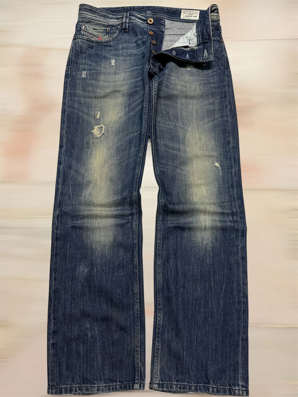 Diesel VINTAGE 00s DIESEL LARKEE-ZIP RUSTY MUD-PUNK DISTRESSING Size US 32 / EU 48 - 1 Thumbnail