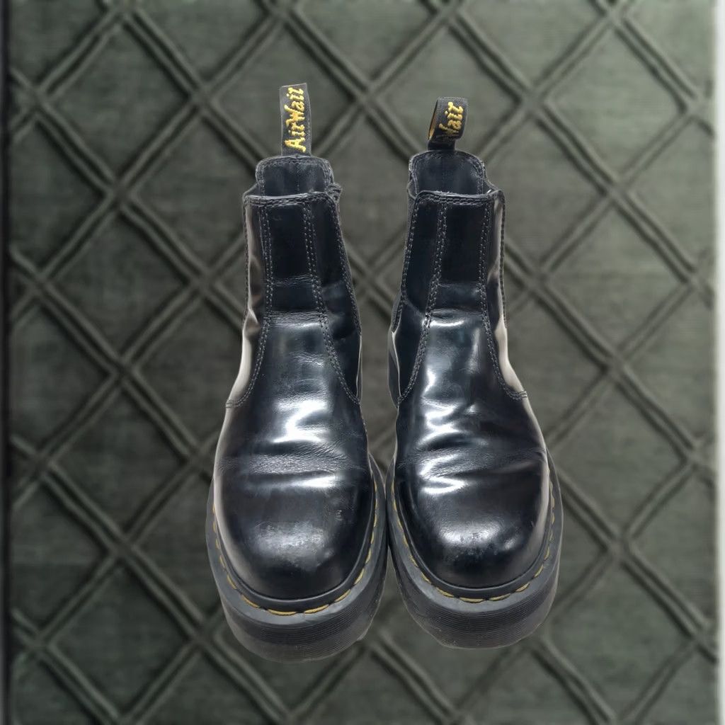 Dr. Martens Dr. Martens 2976 Quad Chelsea Boots Black Smooth Leather Platform US 6 L / 5 M Size US 4 / IT 34 - 1 Thumbnail