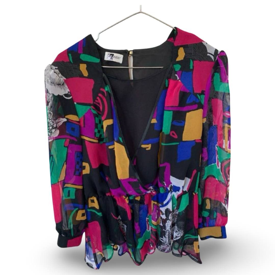 Vintage Vintage coloured blouses #121 Size L / US 10 / IT 46 - 1 Thumbnail