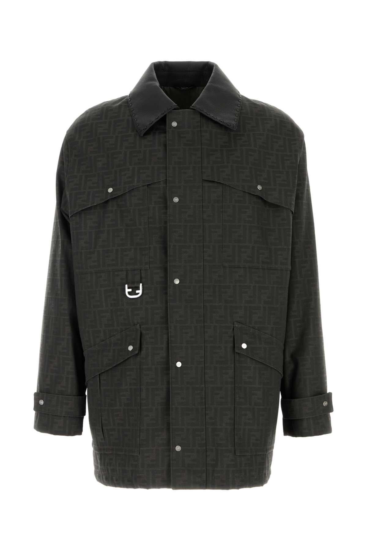 Fendi Embroidered Canvas Coat Size US M / EU 48-50 / 2 - 1 Thumbnail