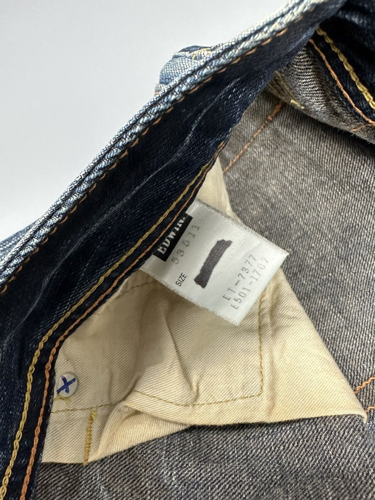 Edwin Vintage Edwin 511 Whiskered Flare Denim Size US 33 - 8 Thumbnail