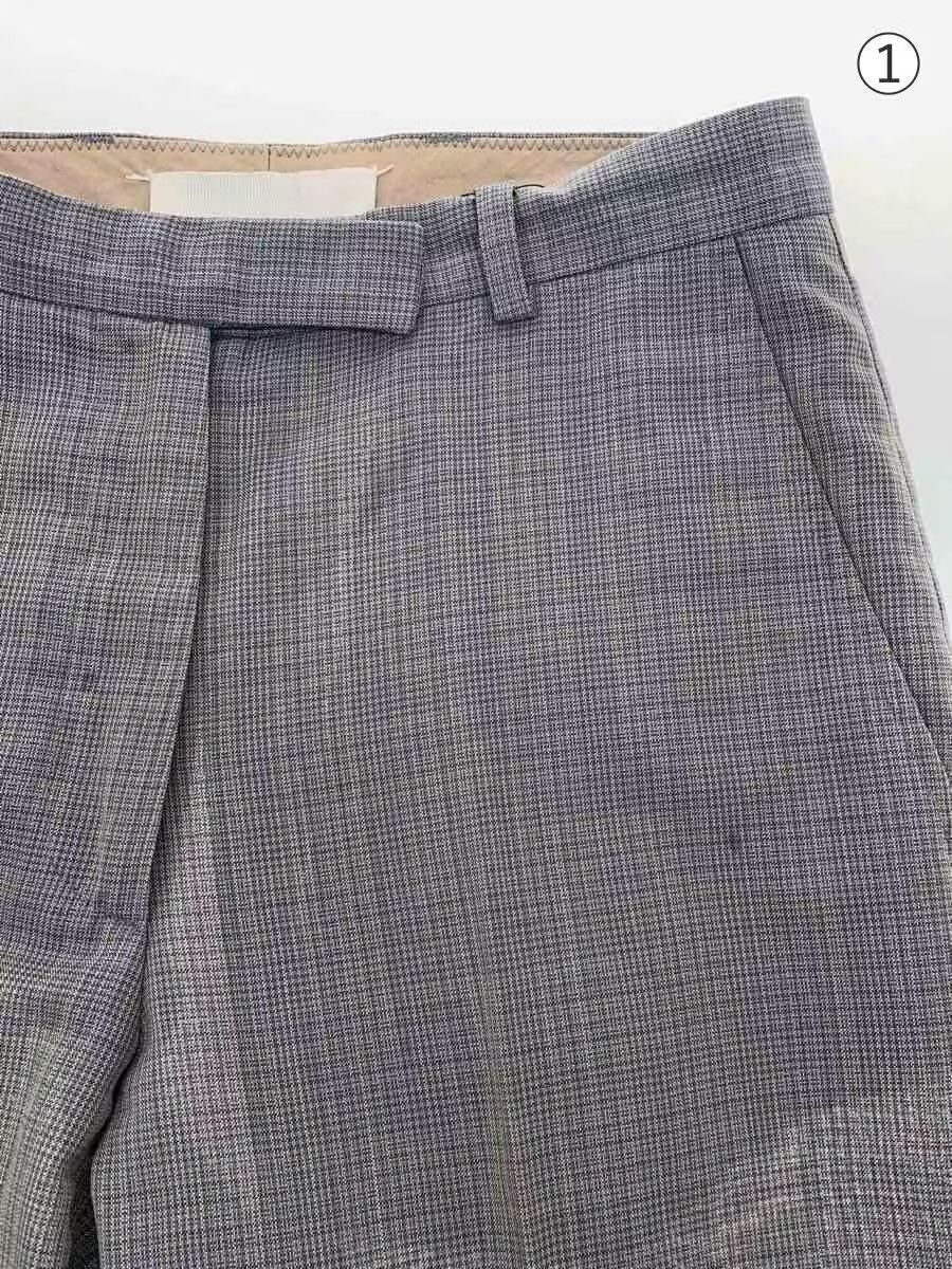 Maison Margiela Plaid Straight Leg Wool Pants Size 27" / US 4 / IT 40 - 3 Thumbnail