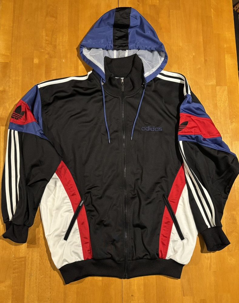 Adidas Vintage Team adidas Windbreaker Jacket Size US XL / EU 56 / 4 - 3 Thumbnail