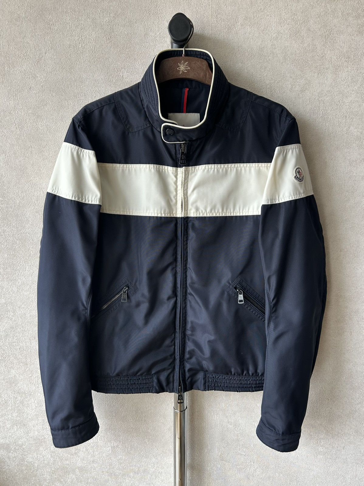 Moncler Vintage Moncler Light Moto Biker Jacket Size US M / EU 48-50 / 2 - 2 Thumbnail