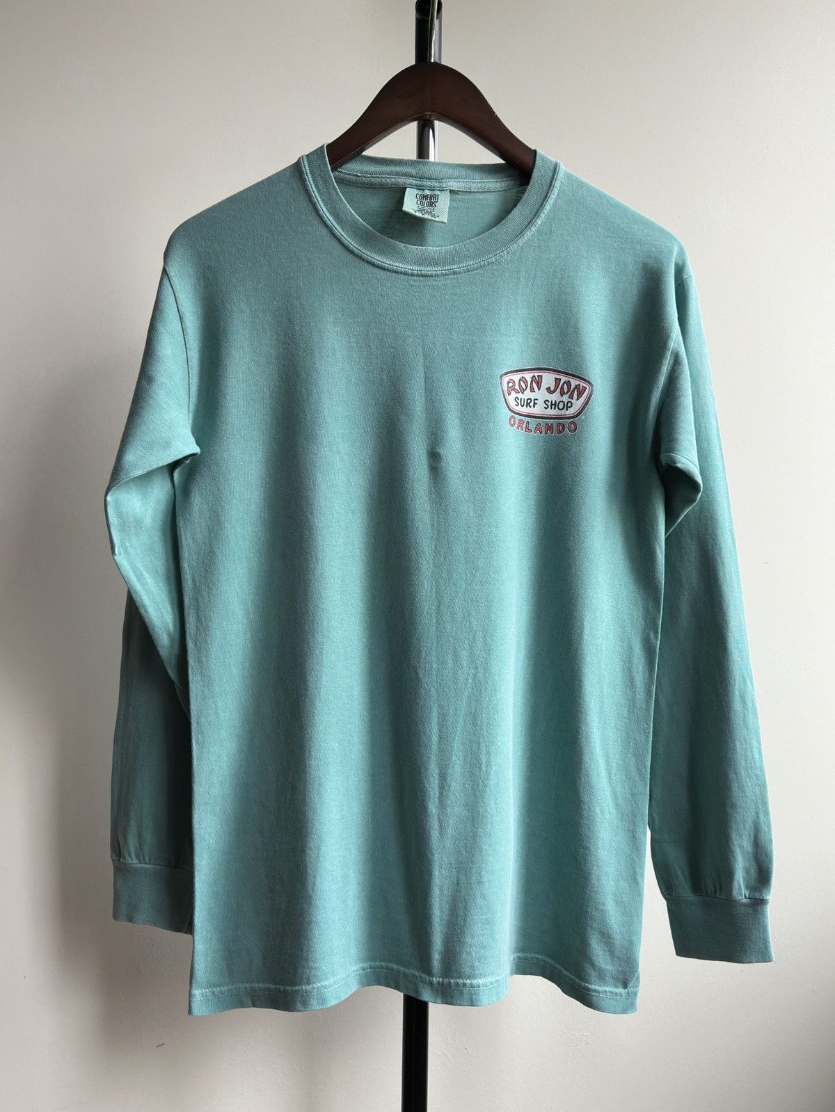 Ron Jon Surf Shop × Vintage 🇺🇸 Vintage 90s Ron Jon Surf Shop Orlando Long Sleeve Shirt Size US S / EU 44-46 / 1 - 4 Thumbnail