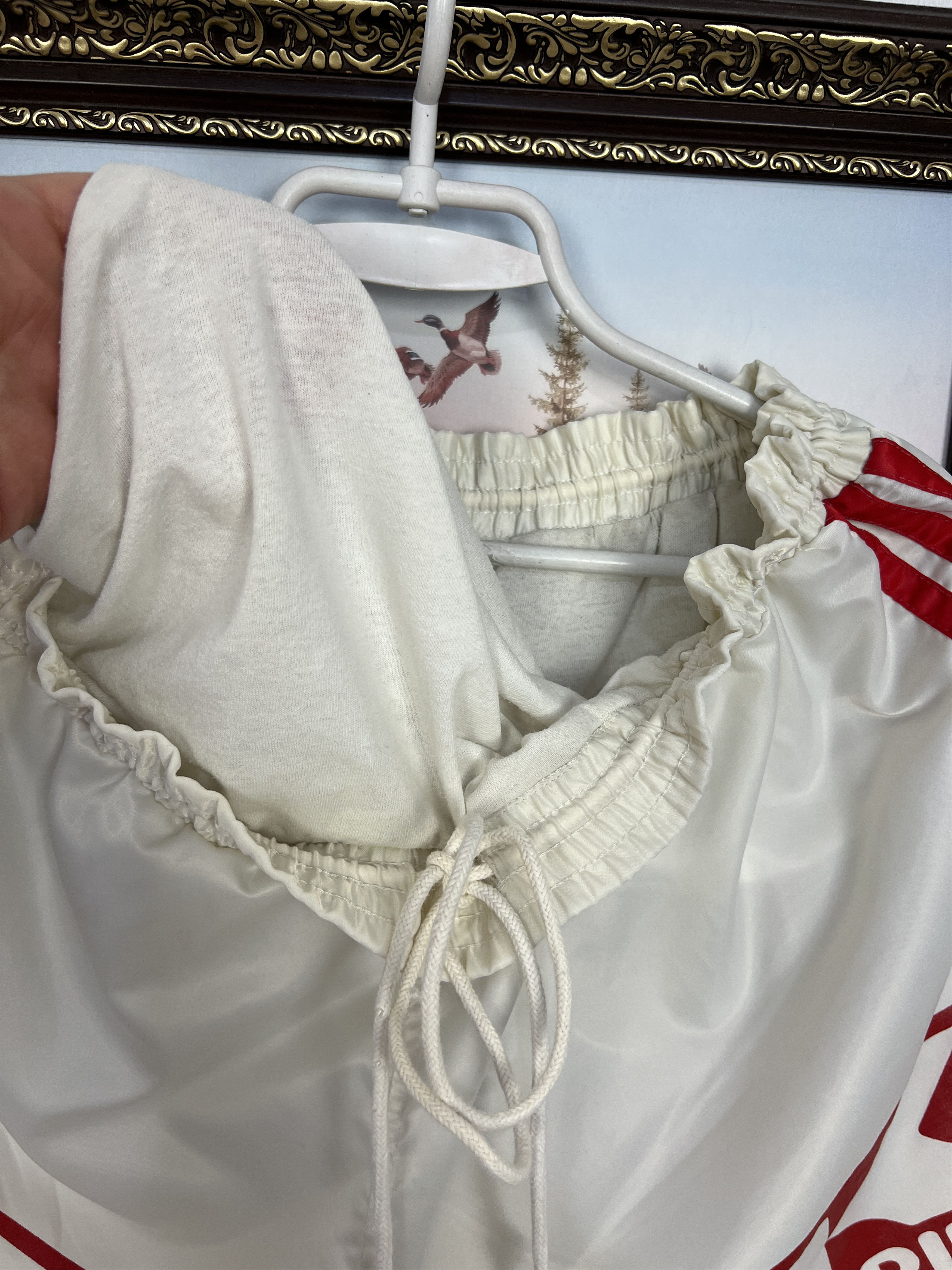 Adidas Vintage 90's Adidas White Nylon Shorts Run Athletic Rare XL Size US 36 / EU 52 - 7 Thumbnail