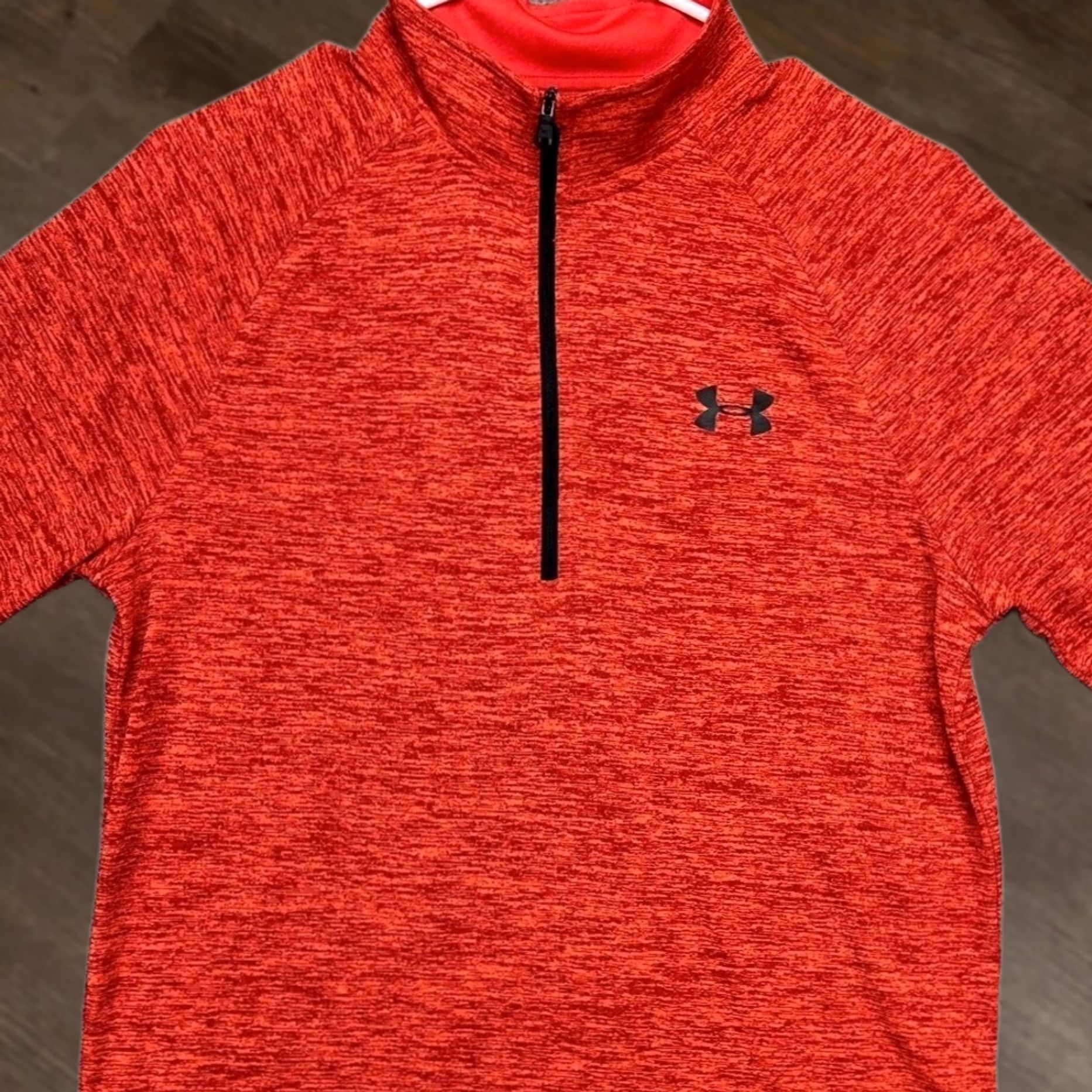 Under Armour Under Armour Shirt Mens Small HeatGear Red Heather Quarter Zip Pullover NEW Size US S / EU 44-46 / 1 - 1 Thumbnail