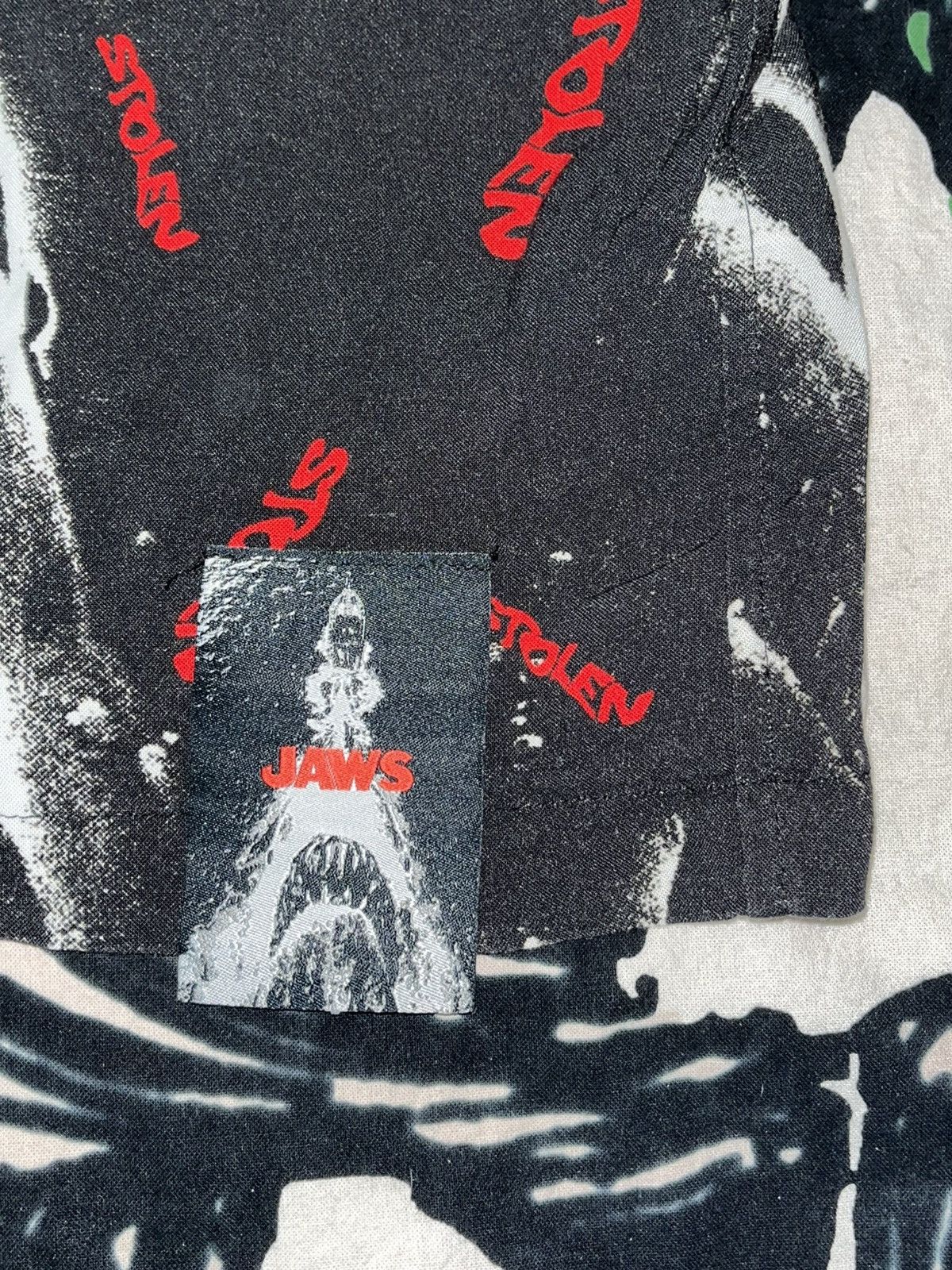 Stolen Girlfriends Club Crazy Y2K Faded Skater Grunge Jaws Movie Shark Button Up Size US M / EU 48-50 / 2 - 5 Thumbnail