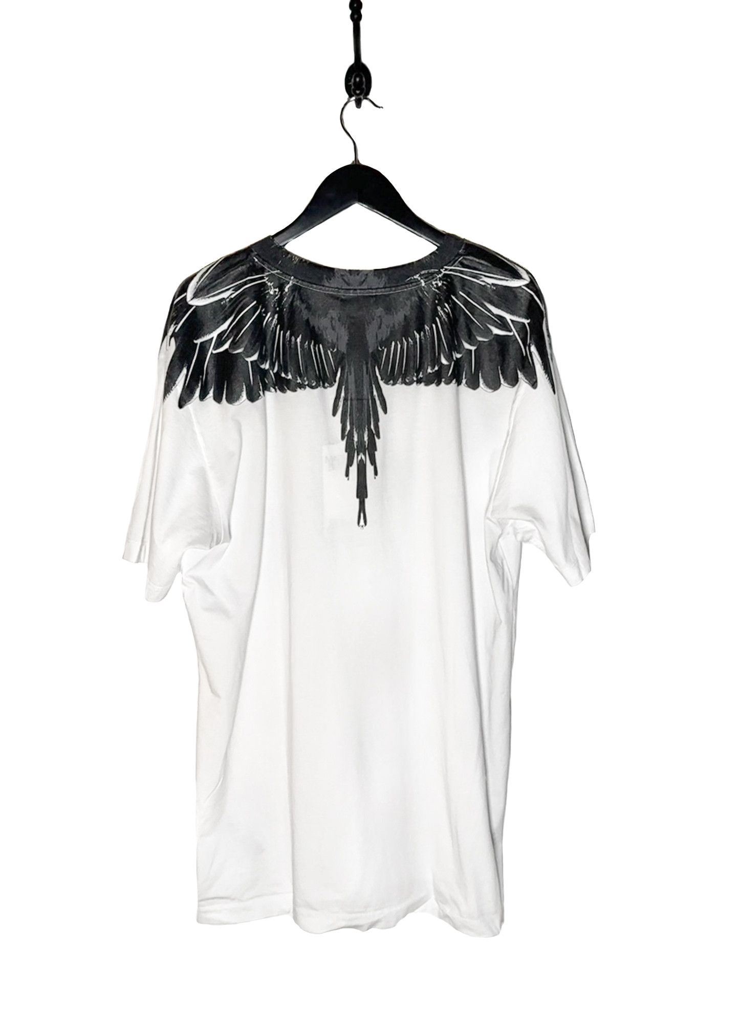 Marcelo Burlon Marcelo Burlon Black Wing Print White T-shirt Size US XXL / EU 58 / 5 - 3 Thumbnail