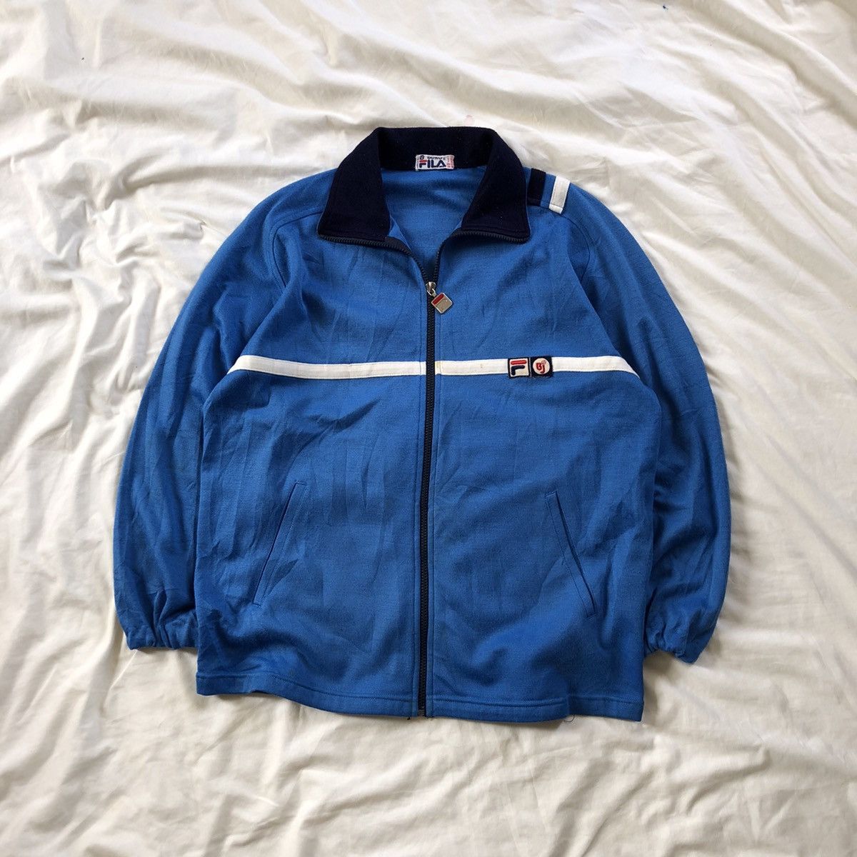 Fila × Vintage 1980 FILA BJ Borg French Blue Settanta mk2 Tracktop Jacket Size US M / EU 48-50 / 2 - 1 Thumbnail