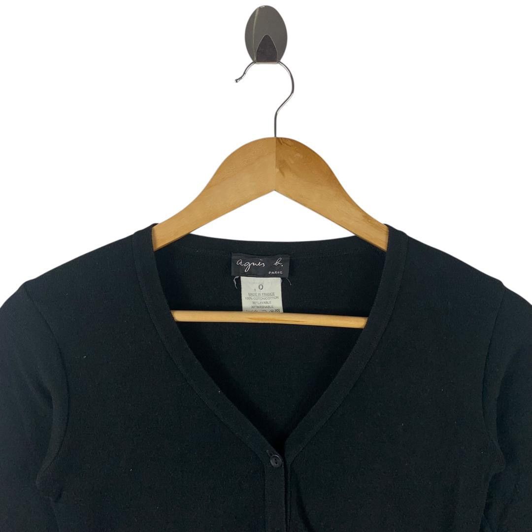 Designer × agnes b. AGNES B Paris cardigan black colour Size XXS / US 00 / IT 34 - 2 Thumbnail