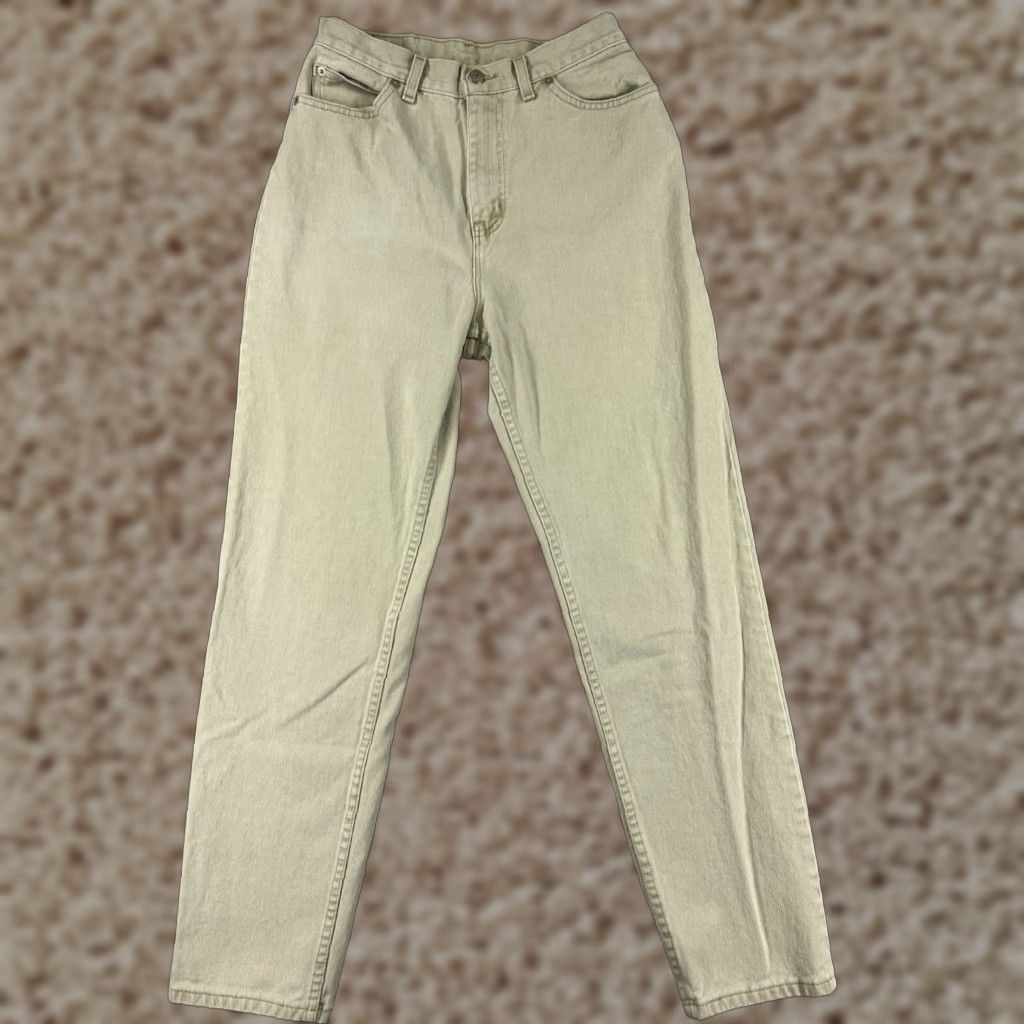 Faded Glory Faded Glory Jeans Women 10 Beige Denim Straight High Rise Cotton Made USA Pants Size 32" / US 10 / IT 46 - 1 Thumbnail