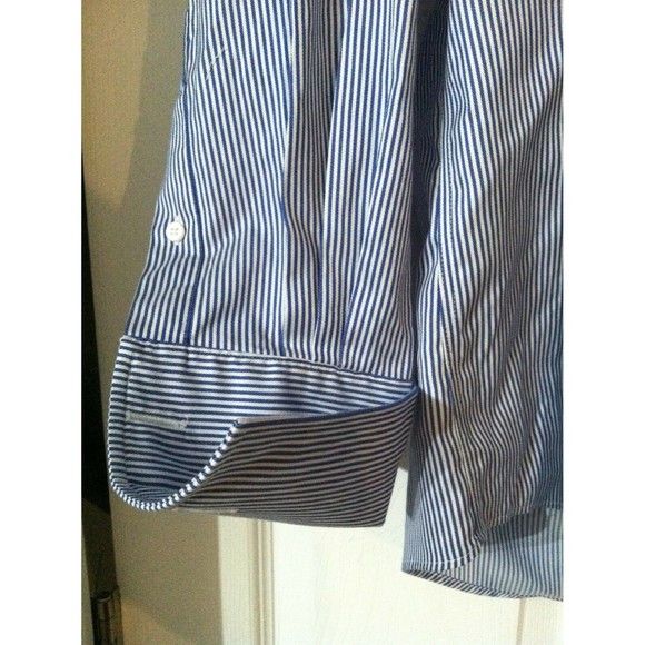 T.M. Lewin T.M.LEWIN MEN'S 100%COTTON DRESS SHIRT FRENCH SIZE:16.5/33 Size US L / EU 52-54 / 3 - 3 Thumbnail