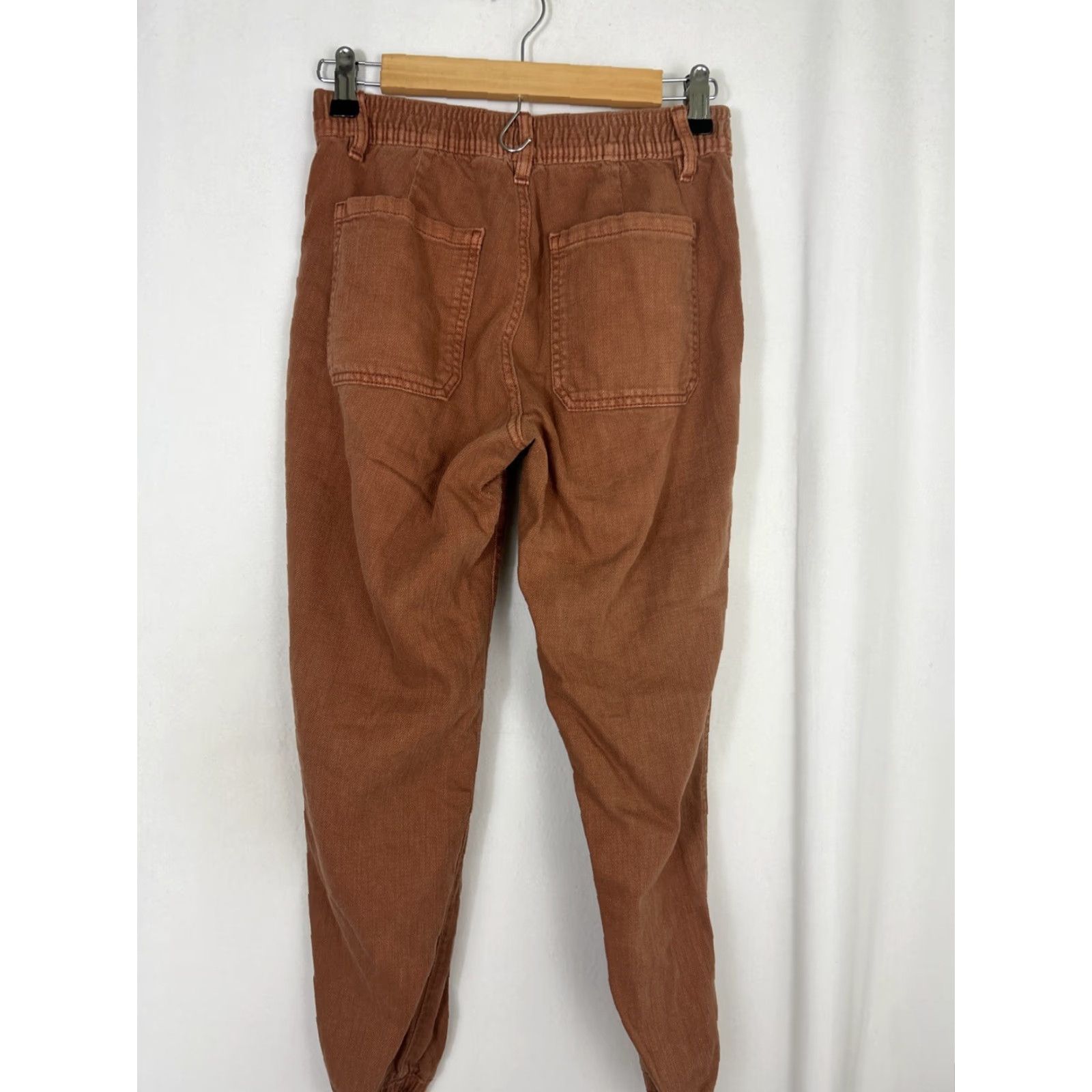 Gap Gap Jogger Pants Womens Size 2 Petite Orange Organic 26x25 Ankle Elastic Belted? Size 26" / US 2 / IT 38 - 7 Thumbnail