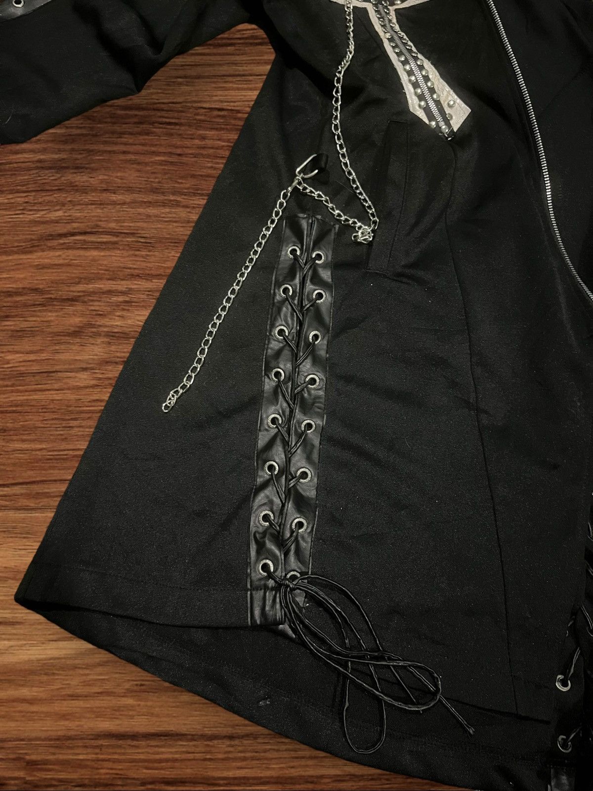 Japanese Brand × Seditionaries Mad Girl Long Black Crosses Gothic Steampunk Dead Soul Coat Size S / US 4 / IT 40 - 7 Thumbnail
