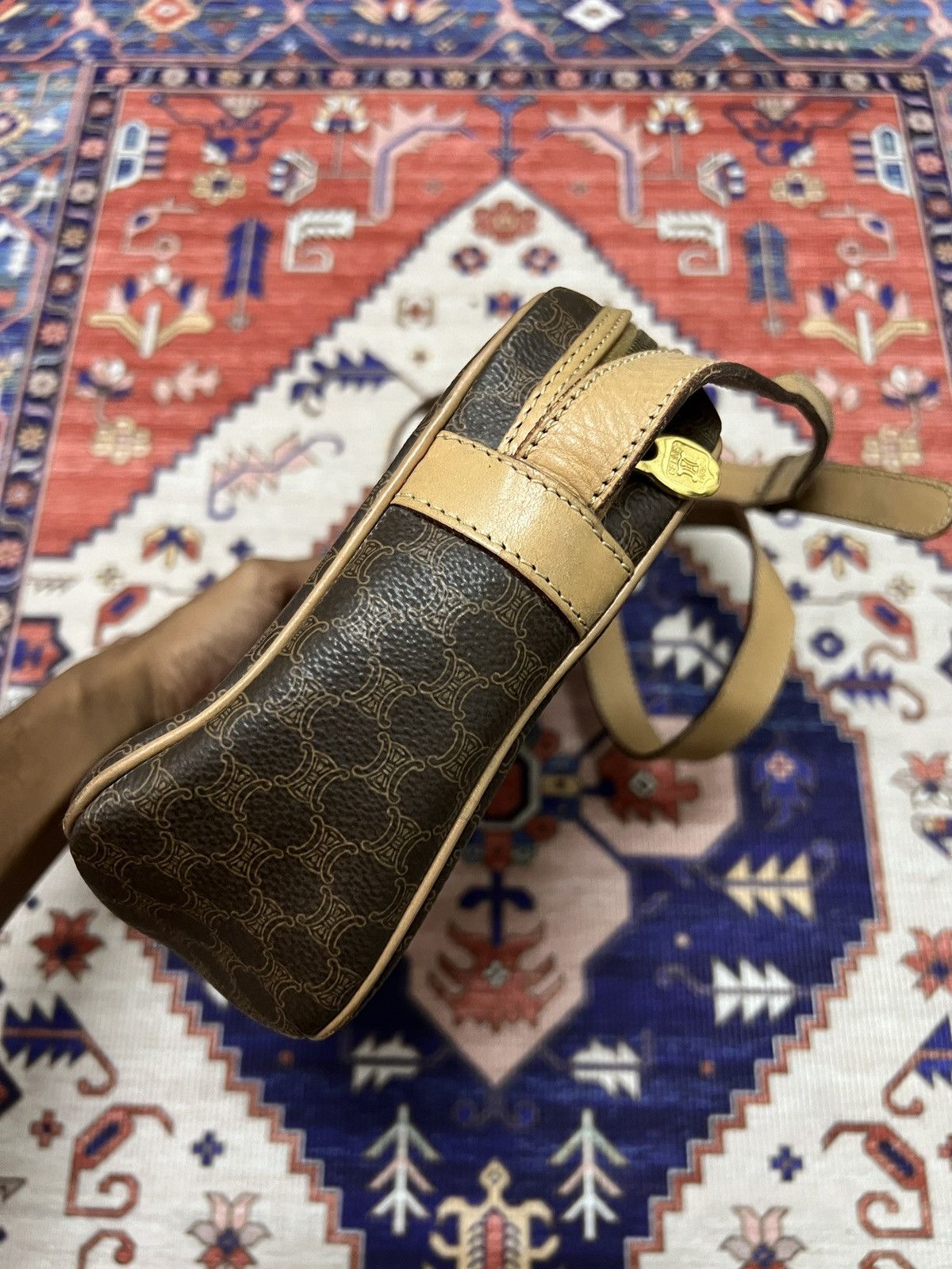 Celine Vintage Celine macadam monogram crossbody bag Size ONE SIZE - 4 Thumbnail